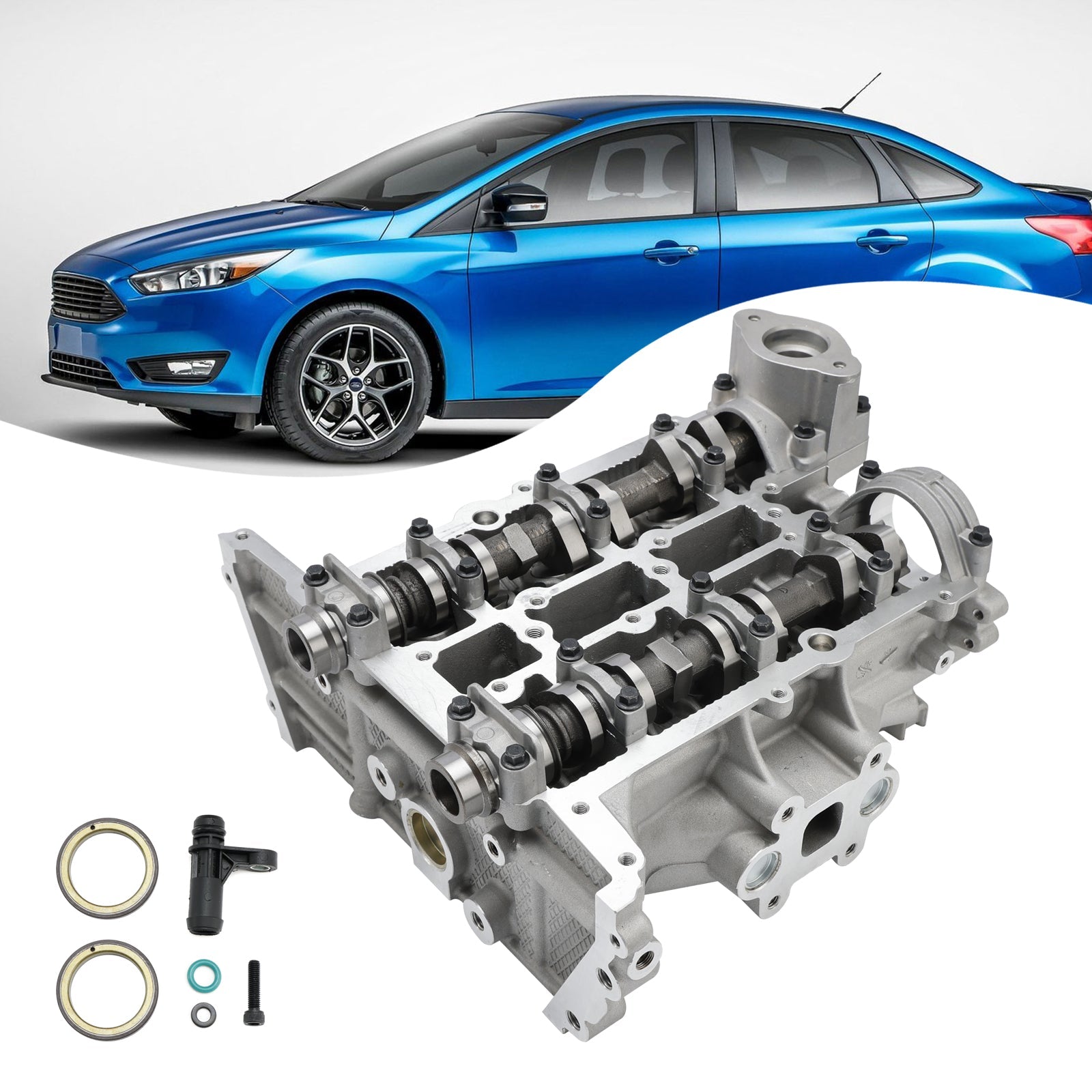 2018-2021 Ford EcoSport 1.0L EcoBoost 3 cylinder A/T AWD Cylinder Head CM5G6C032CB CM5Z-6049-E