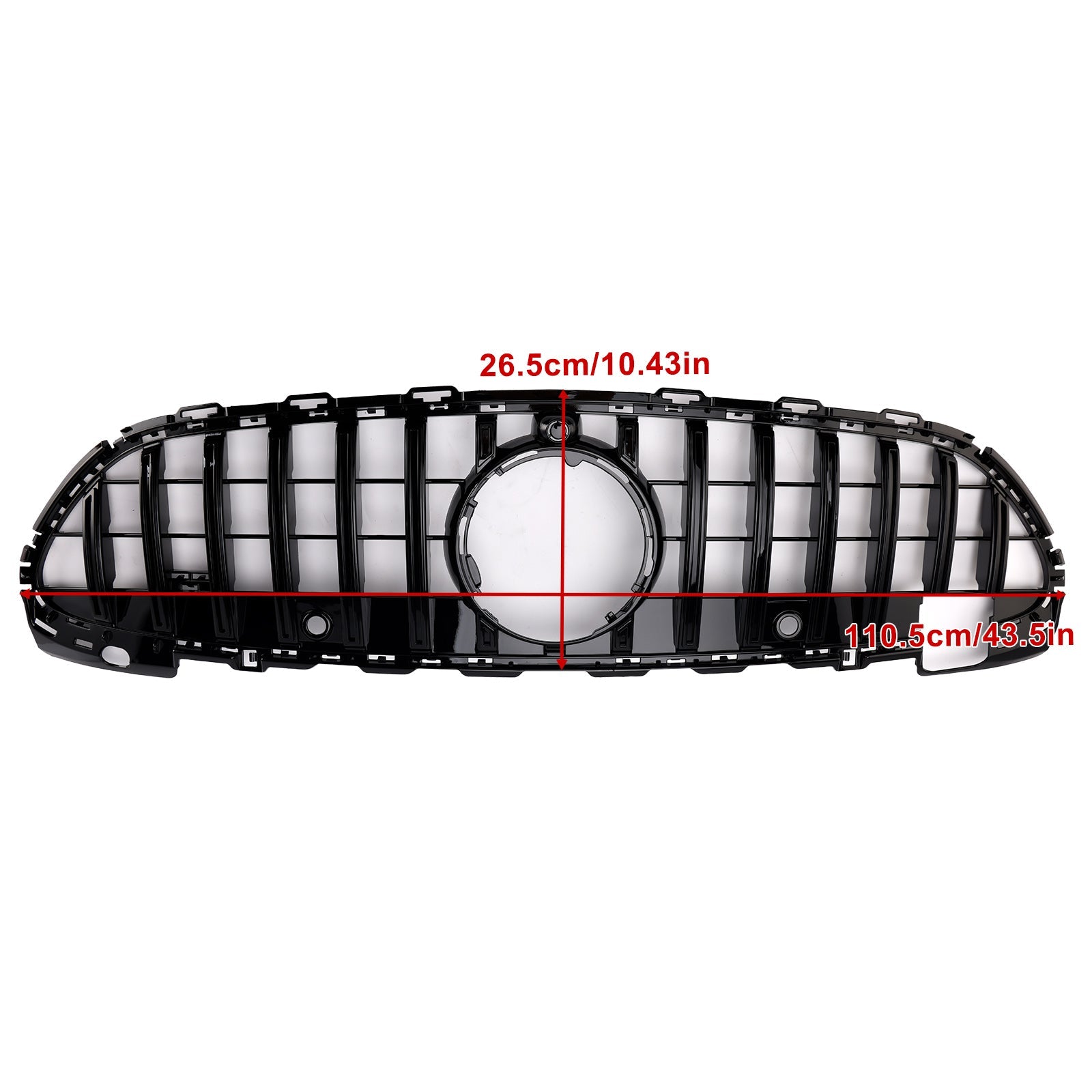 2022-2023 Mercedes Benz W206 W/Camera GTR Style Front Bumper Grille Grill