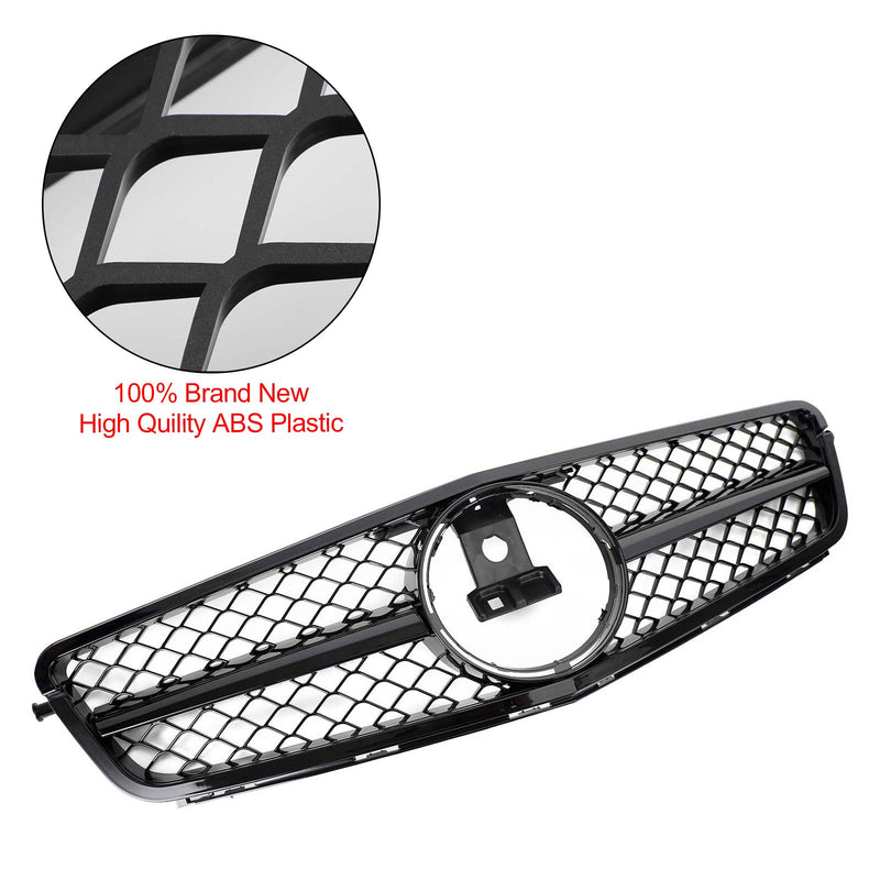AMG Front Bumper Grille Grill Fit C-Class Benz W204 C300 C350 2008-2014 w/LED