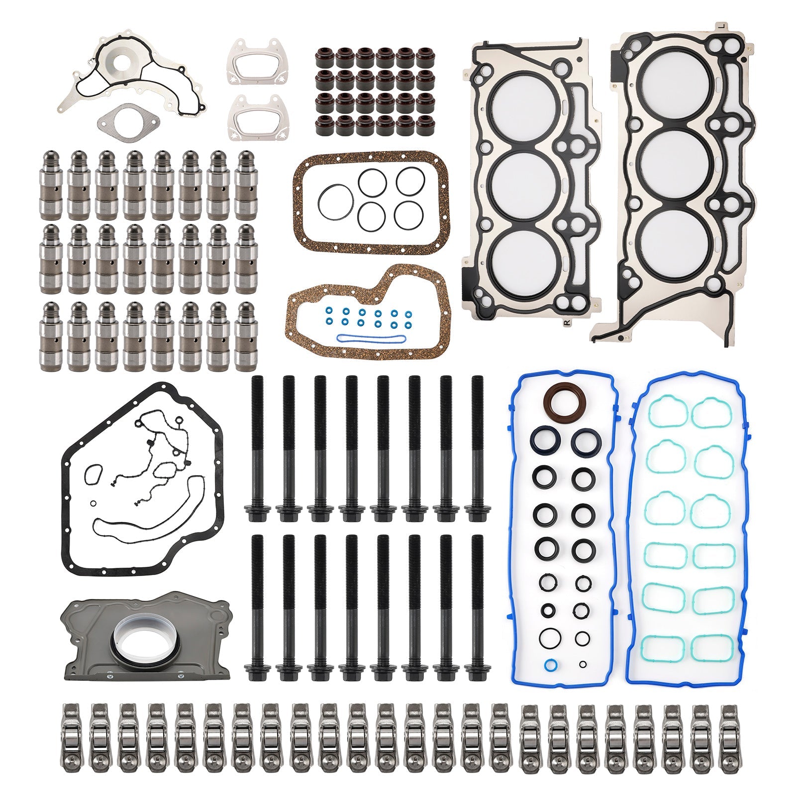 Rocker Arm Lifter Kit w/Head Gasket for Chrysler 300 3.6L 2011-2016 5184296AH
