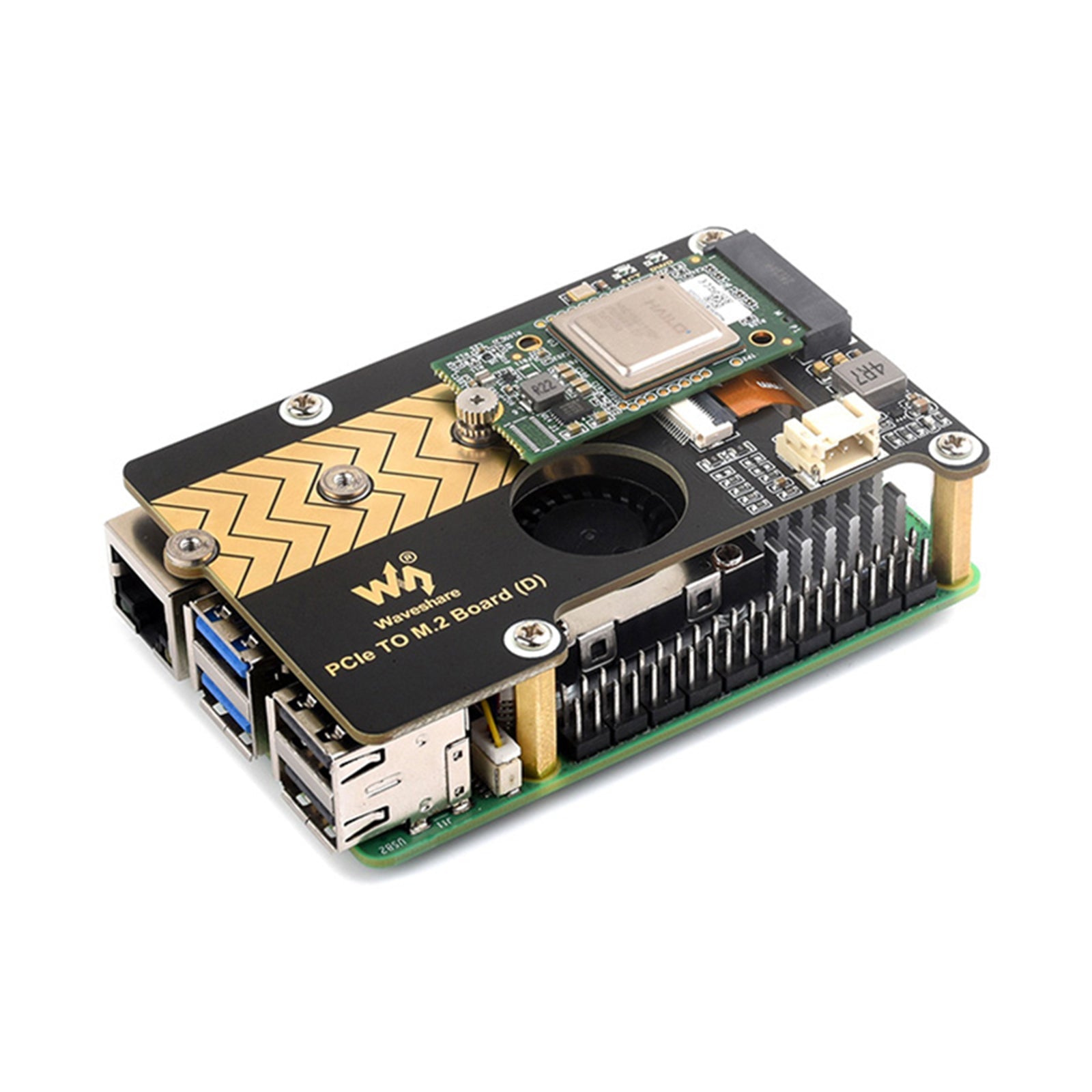 PCIE to M.2 Rotor 8Gbps Transmission Raspberry Pi5 Expansion Board M.2 Interface