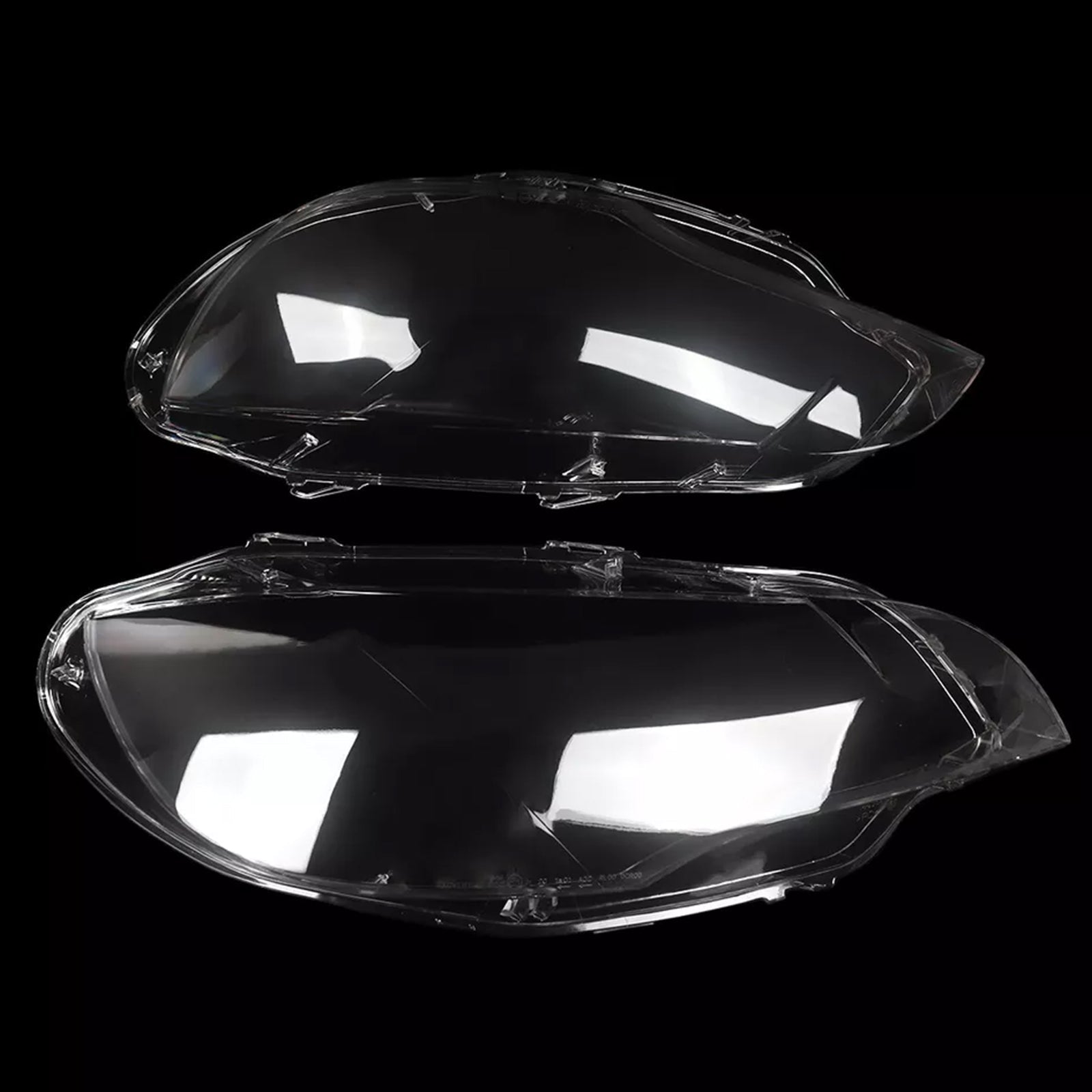 2008-2014 BMW E71 X6 2PCS Clear Headlight Lens Cover Headlamp Left+Right
