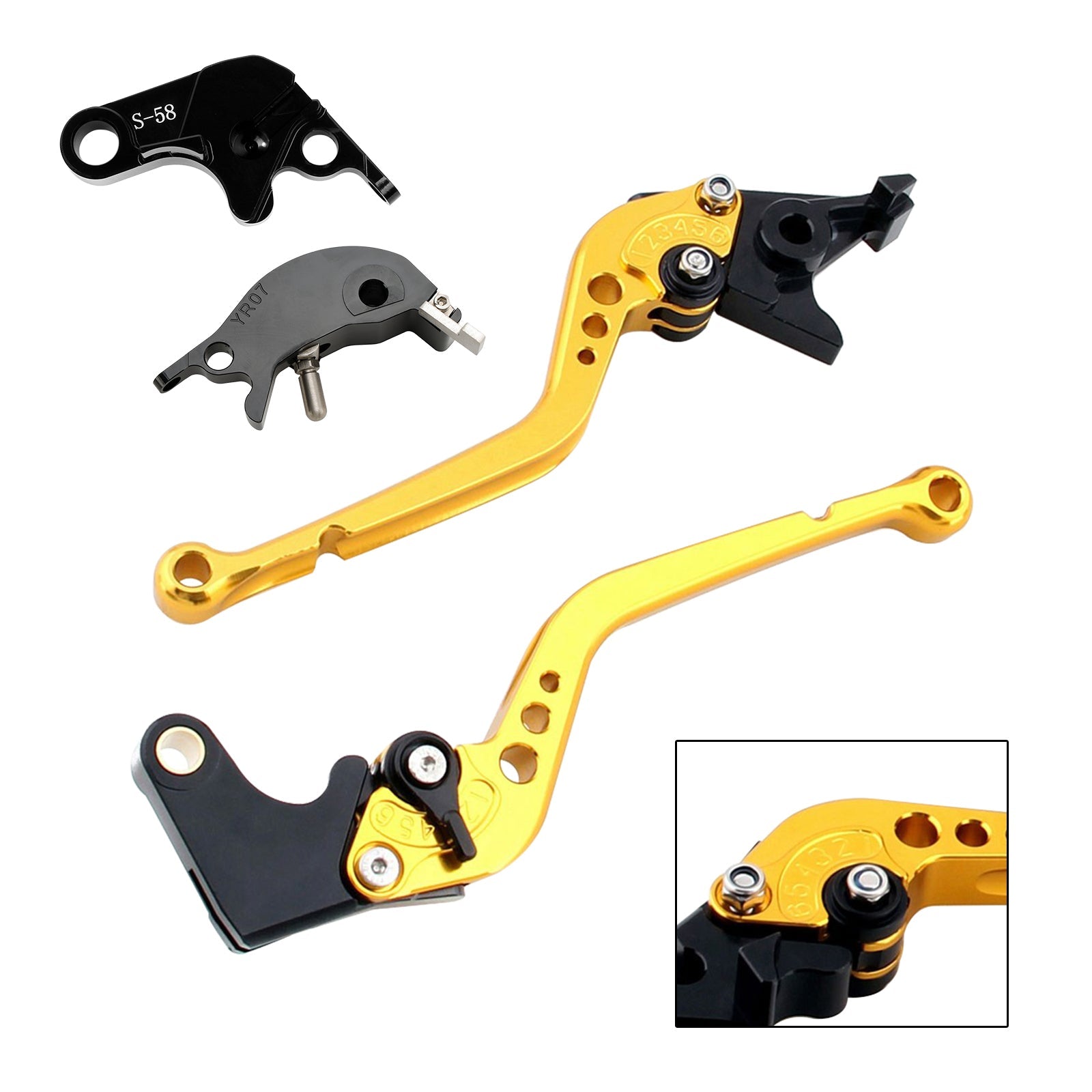 Long Clutch Brake Lever fit for YAMAHA YZF R7 MT-10/SP FZ-10/SP 2022-23