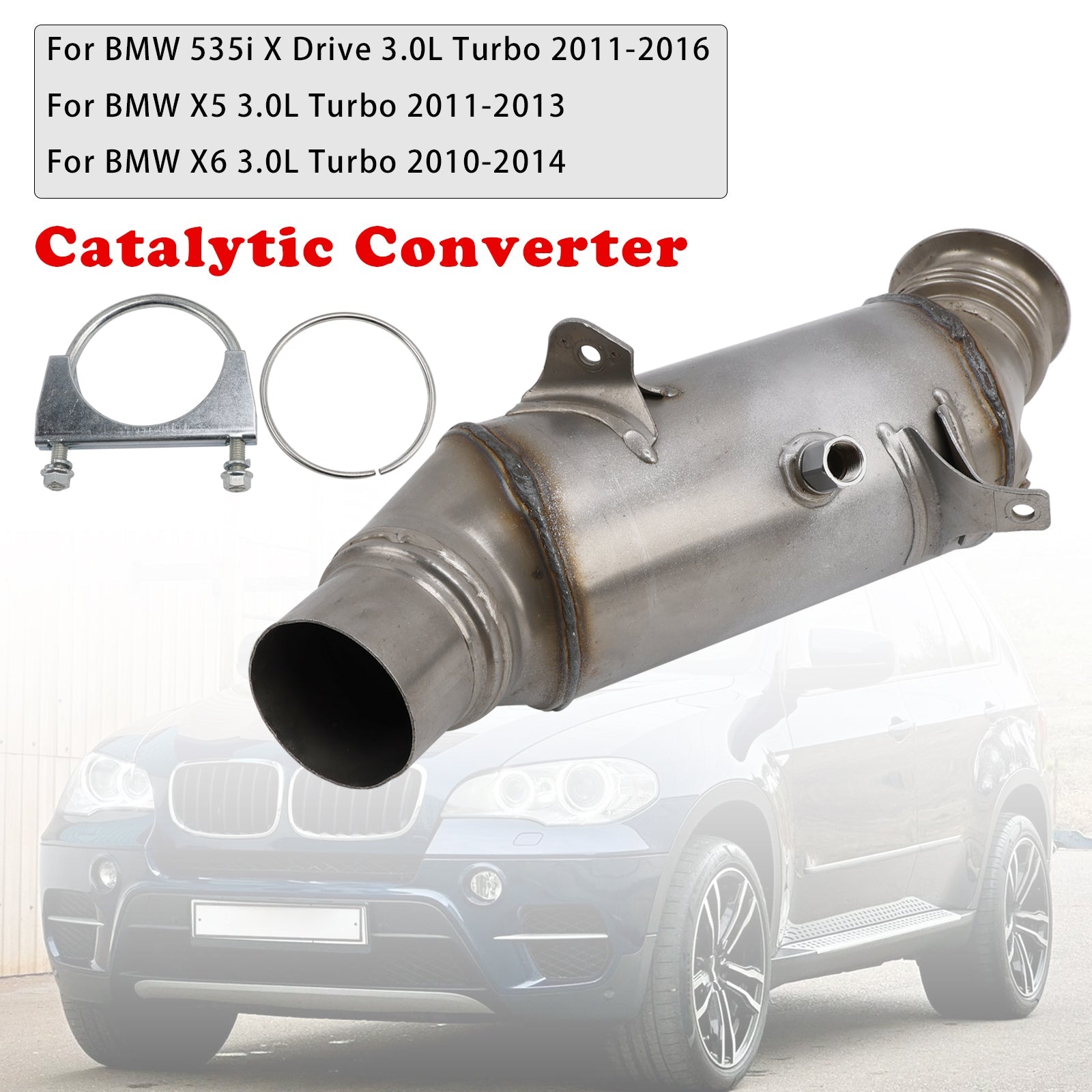 2010-2014 BMW X6 3.0L Turbo Catalytic Converter OBD II