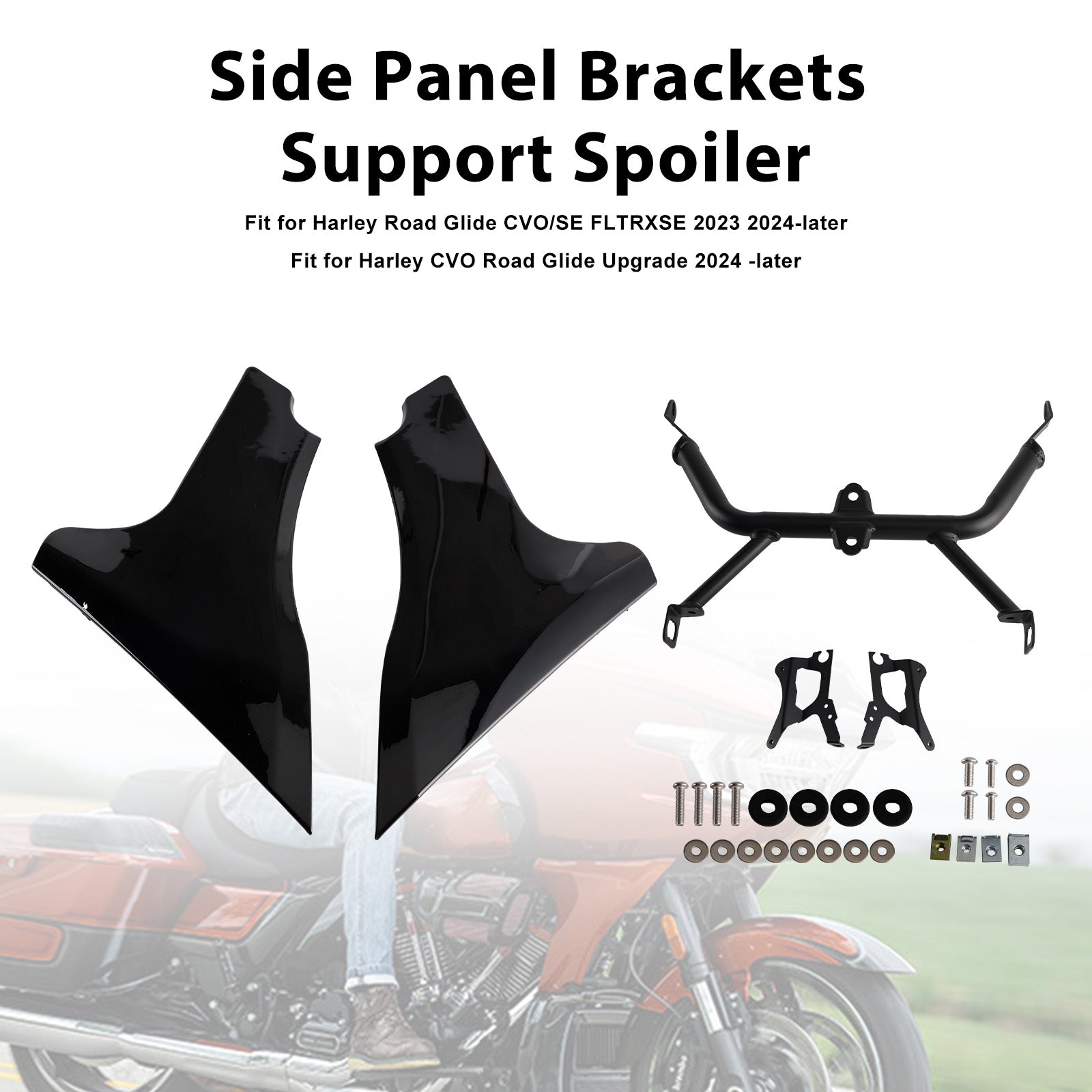 2024-later Harley Road Glide CVO ST FLTRXSTSE Side Panel Brackets Support Spoiler