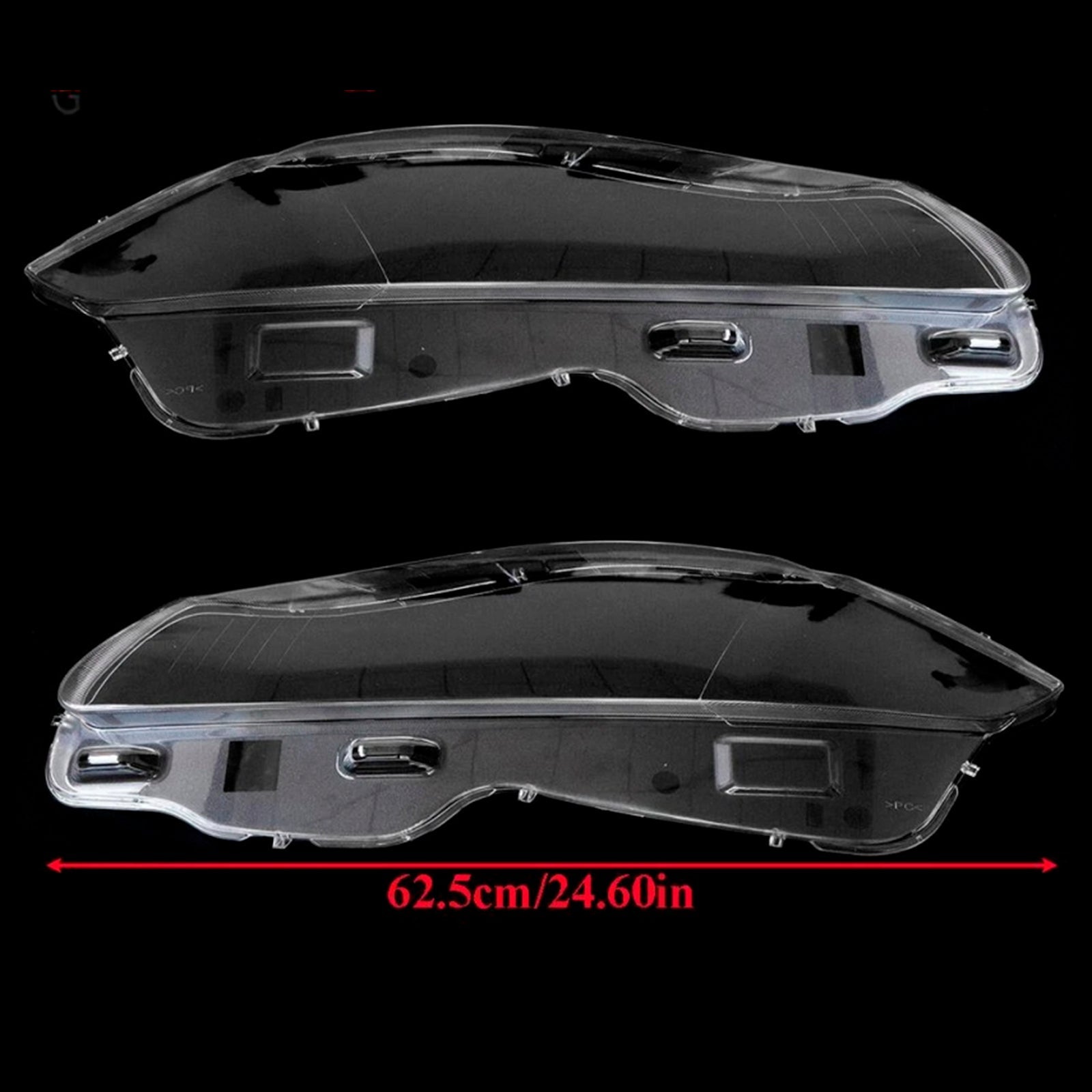 2010-2019 Jaguar XJ XJL Pair Front Headlight Lens Cover Shell Clear