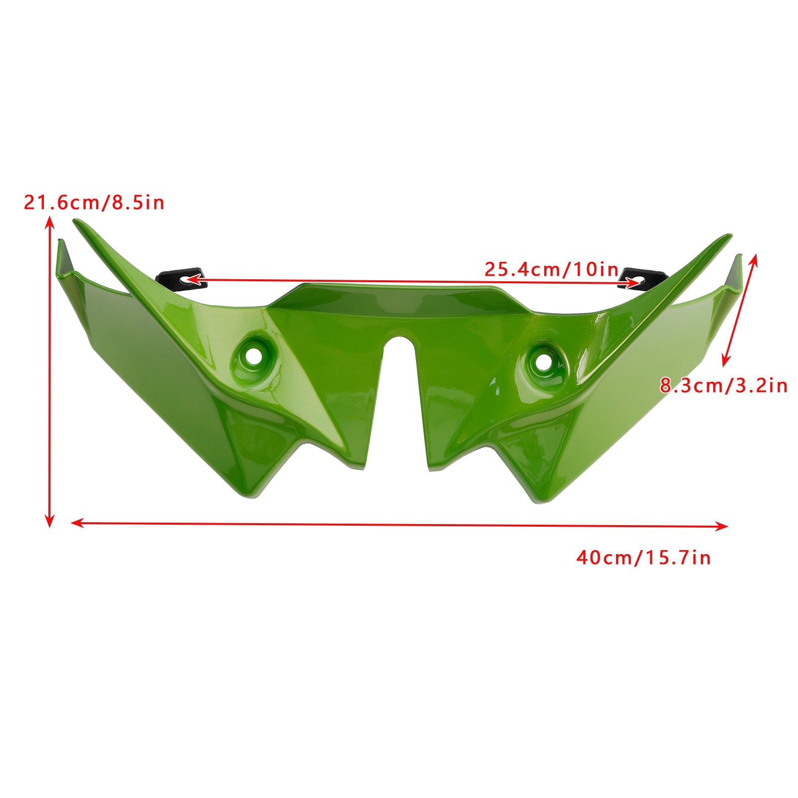 2021-2024 가와사키 Z650 프론트 다운포스 스포일러 익스텐션 페어링 라이트 그린