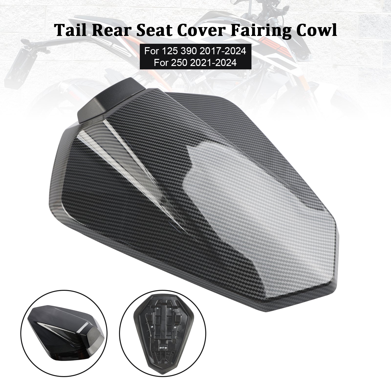 Tail Rear Seat Cover Fairing Cowl For 125 250 390 2017-2024