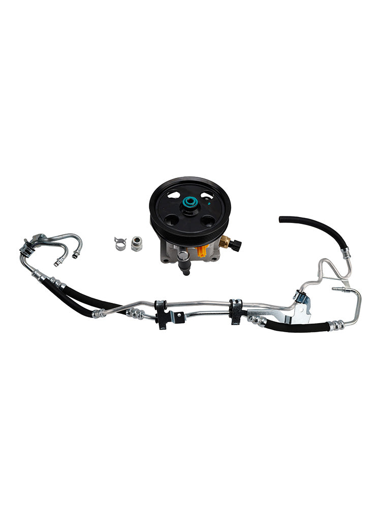 Power Steering Pump + High Pressure Pipe 4M513A696AC Fit Ford Focus 2004-2011