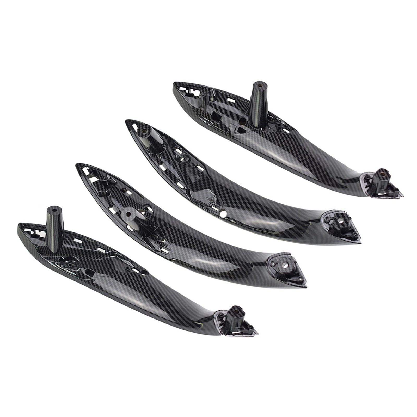 4PCS Carbon Inner Trim Door Pull Handle for BMW F30 F80 F31 F32 F33 F35