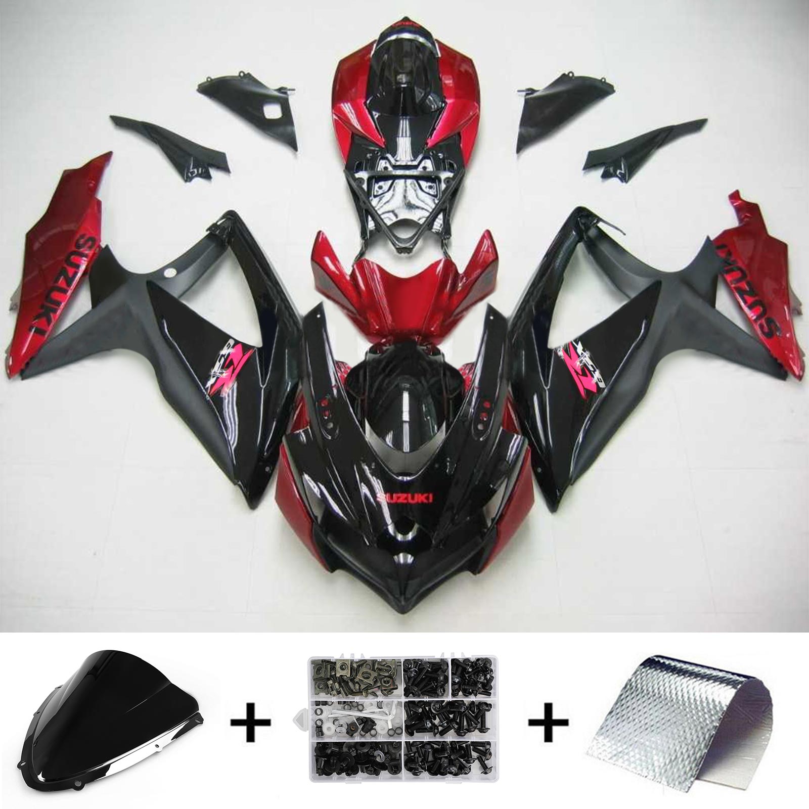 سوزوكي GSXR 600/750 2008-2010 K8 الهدايا المجمعة هيكل السيارة البلاستيك ABS