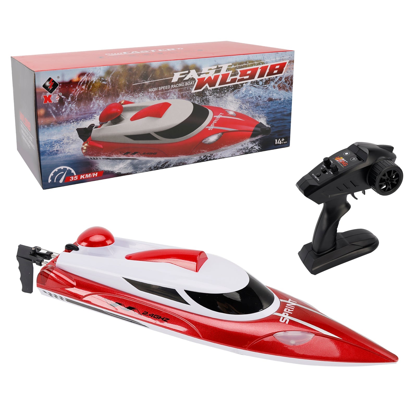 Wltoys WL918 RC Jet Boat RC Racing Boat 2.4GHz Remote Control Boat Toy Gift