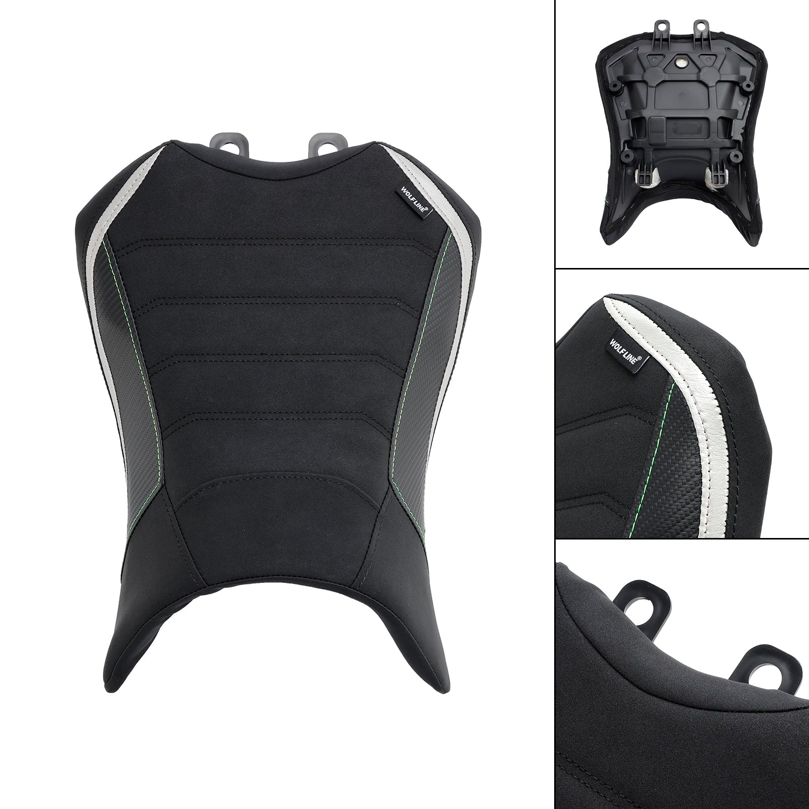 2022-2023 Front Raider Seat Driver Cushion Pu Fit Black For Kawasaki Ninja 1000Sx