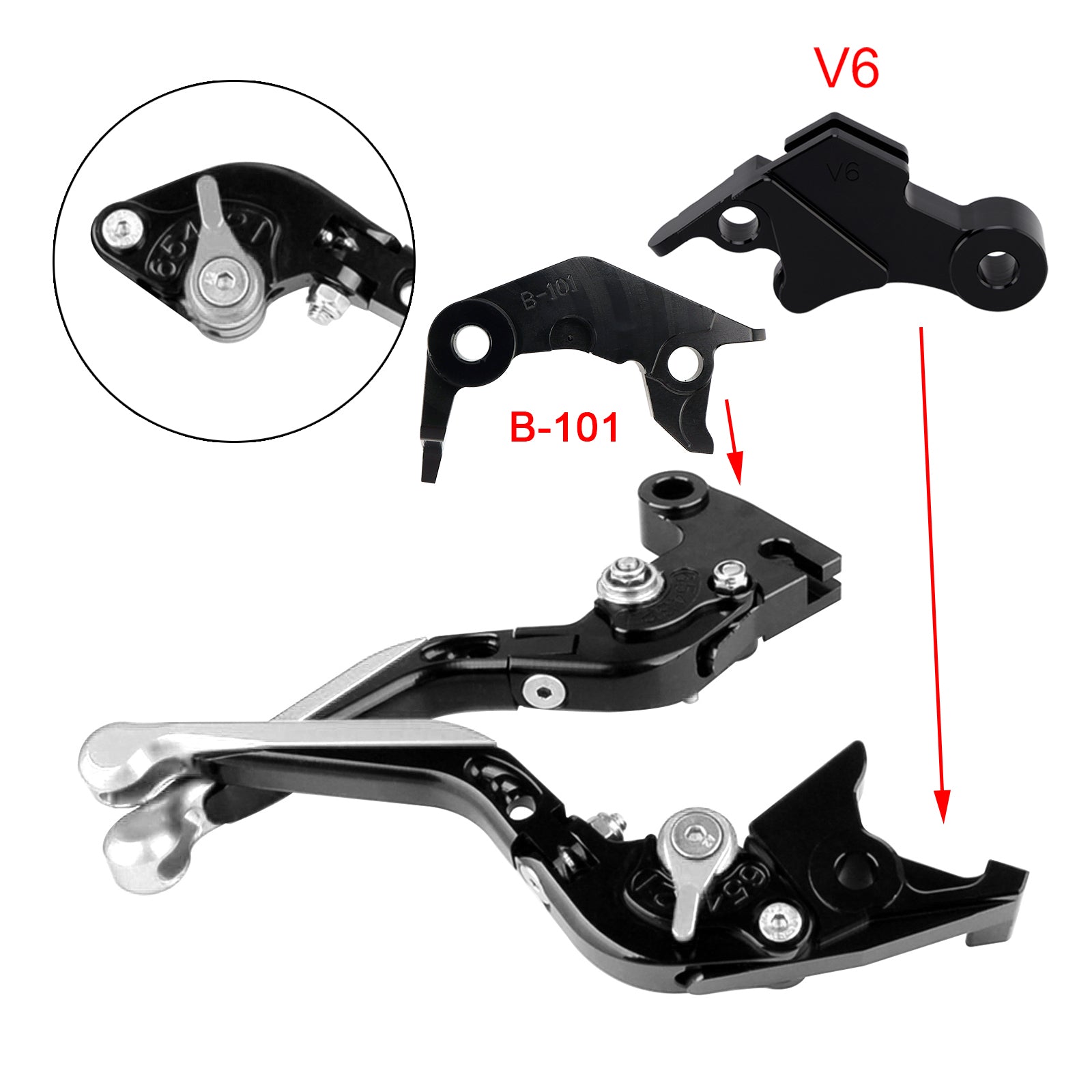 Adjustable Clutch Brake Lever fit for YAMAHA XSR900 XSR900GP MT-09 MT-09SP 24-25