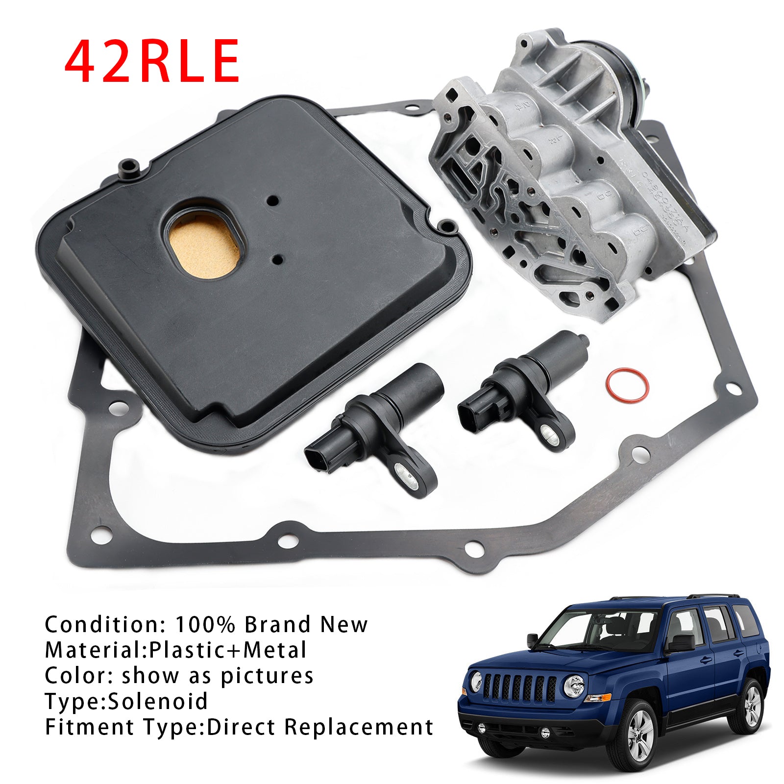 2005-2011 For Chrysler 300 V6 2.7L 3.5L Transmission Shift Solenoid Block Pack Kit 42RLE 52854001AA