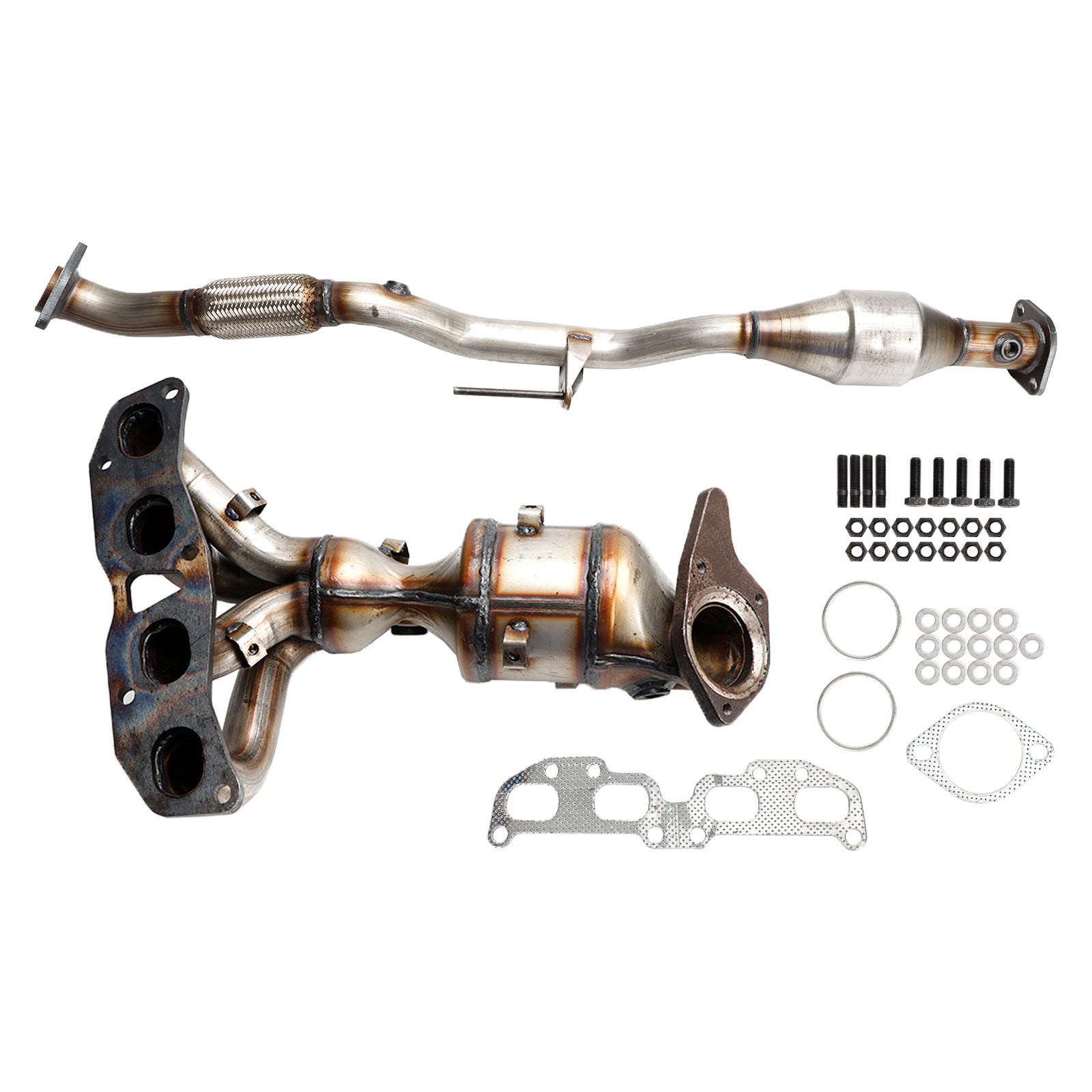 Pair Front Rear Catalytic Converter For 07-13 Nissan Altima 2.5L Direct Fit