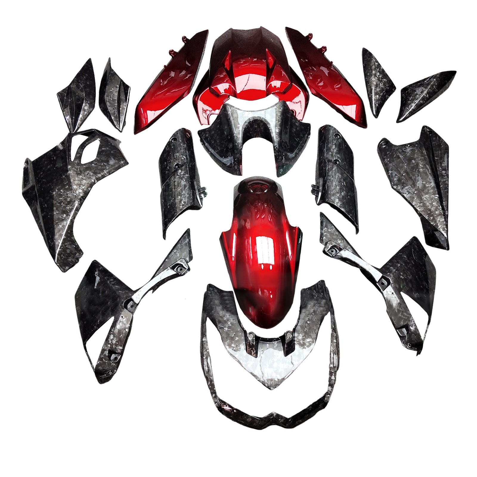 Injection Fairing Kit Bodywork Plastic ABS fit For Kawasaki Z1000 2010-2013