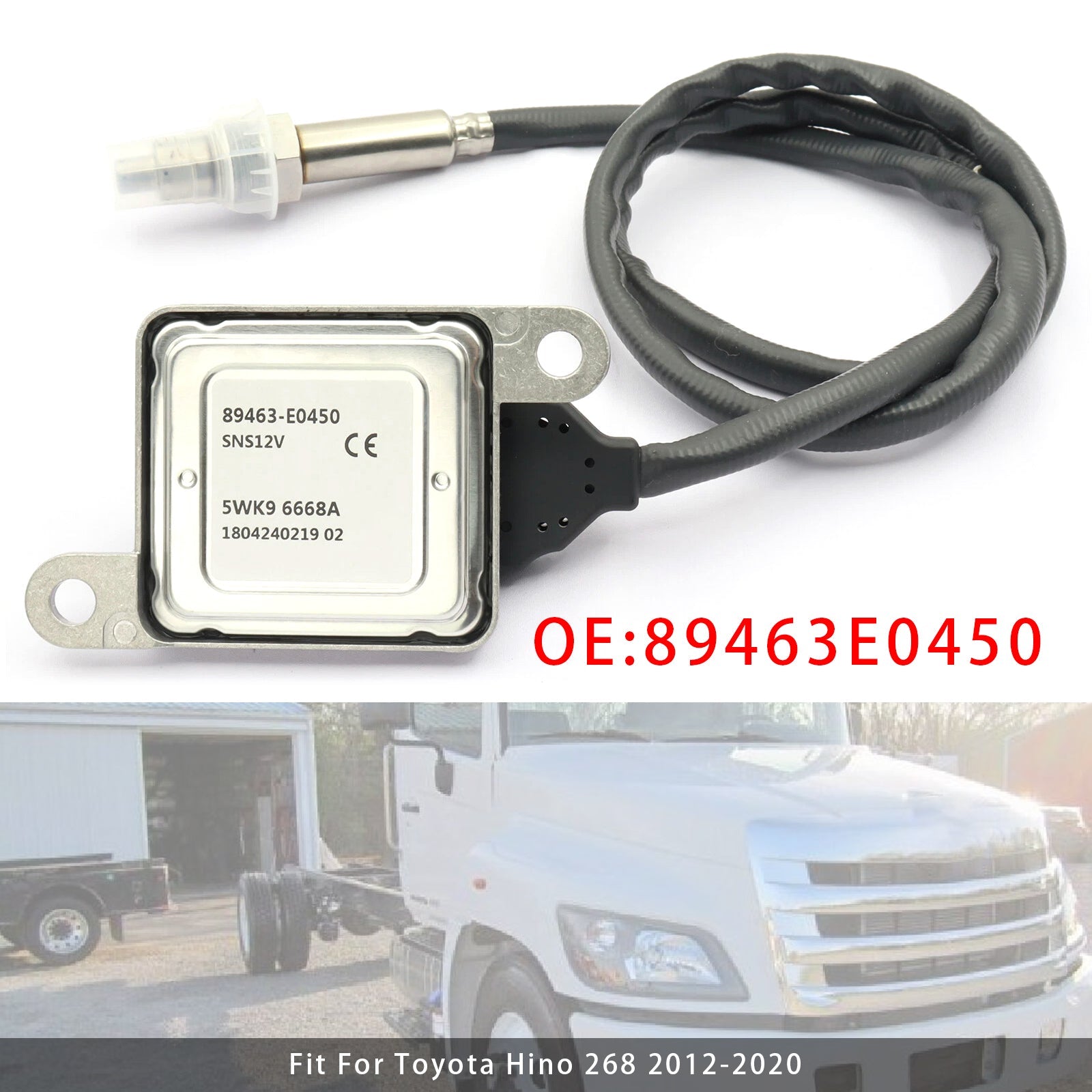 2012-2020 Toyota Hino 268 Nox Nitrogen Oxide Oxygen Sensor 89463E0450