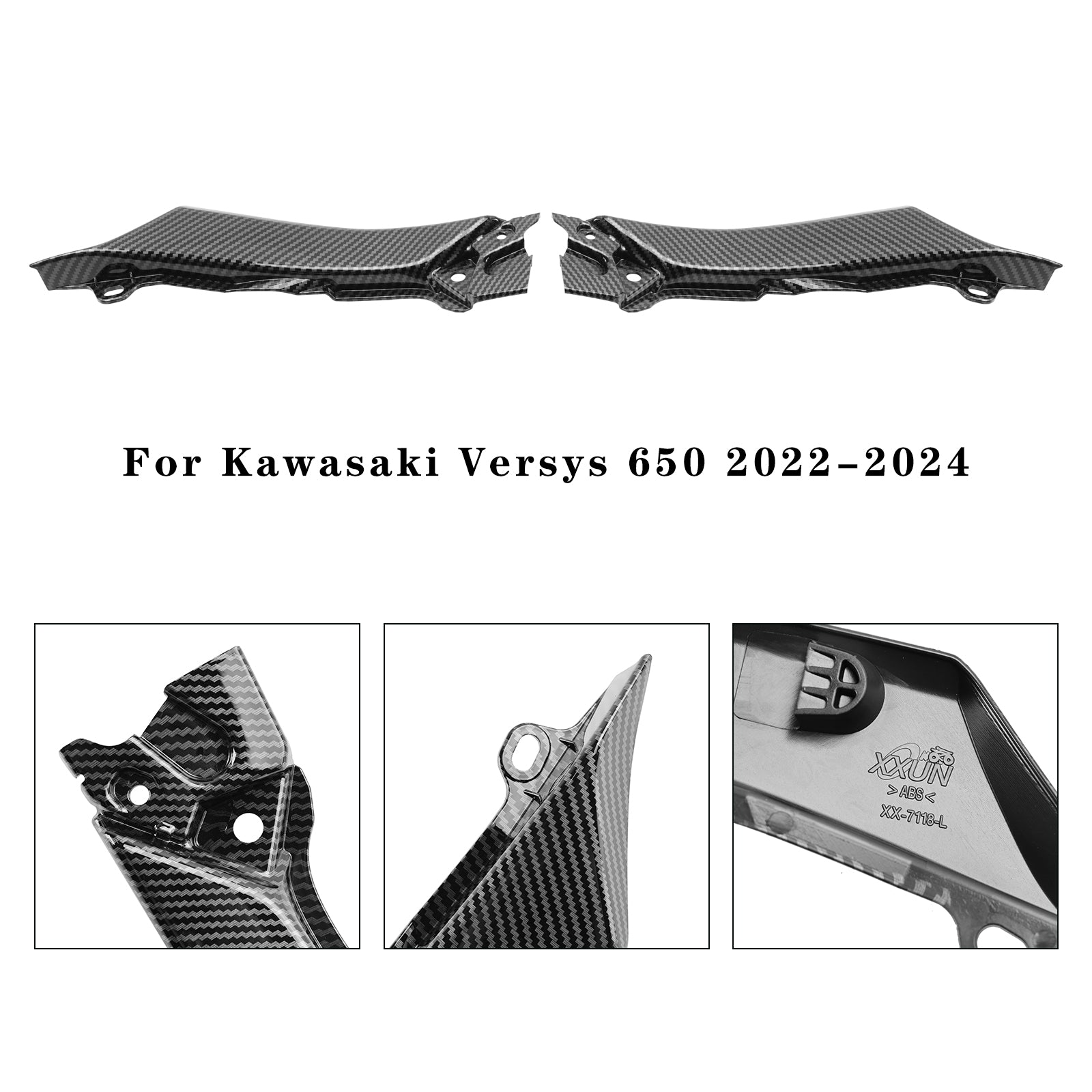 Kawasaki Versys 650 KLE650 2022-2024 Side Seat Fairing Panel Cowl