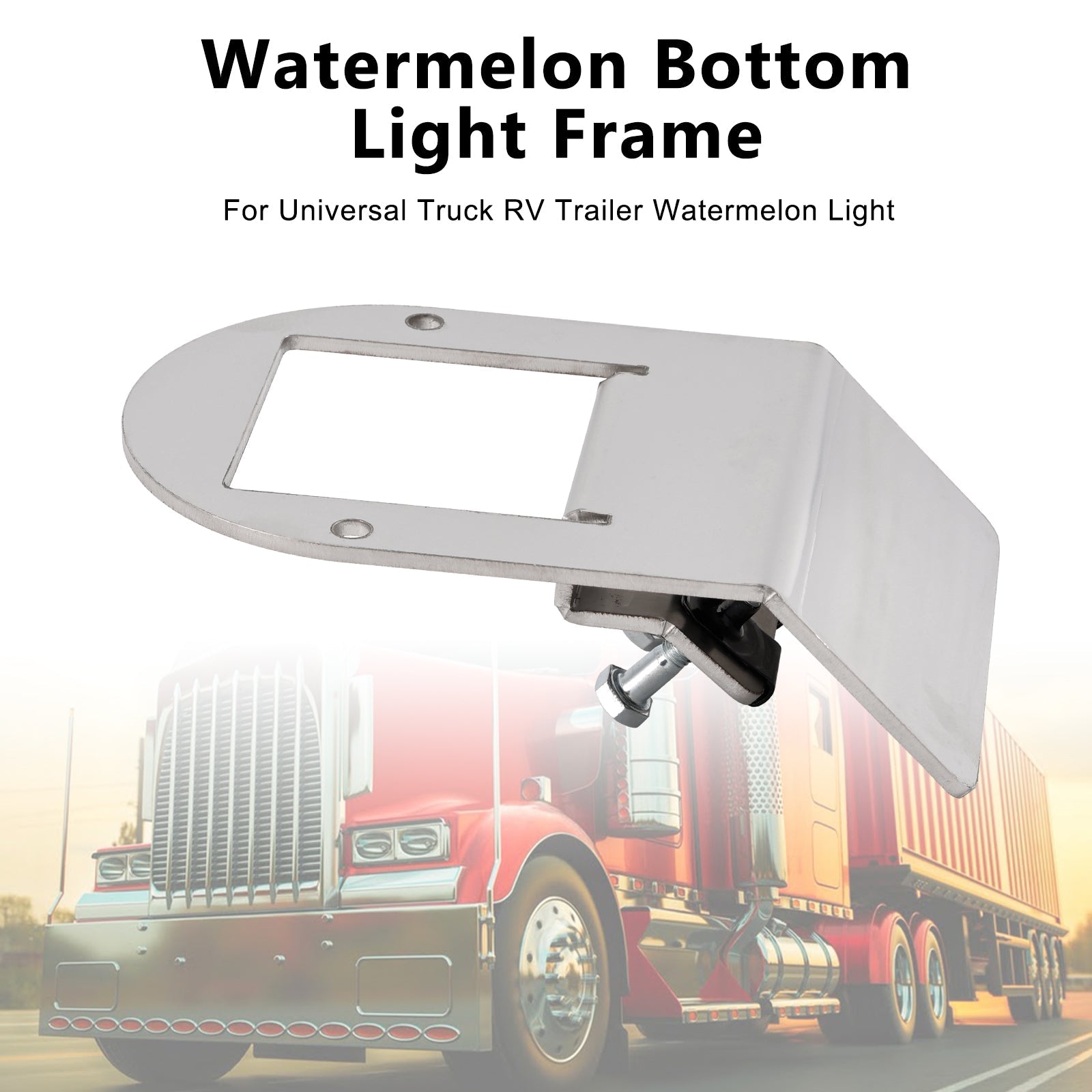 Universal Truck RV Trailer Watermelon Light Watermelon Under Glow Frame Bracket Universal Clamp Style Mount