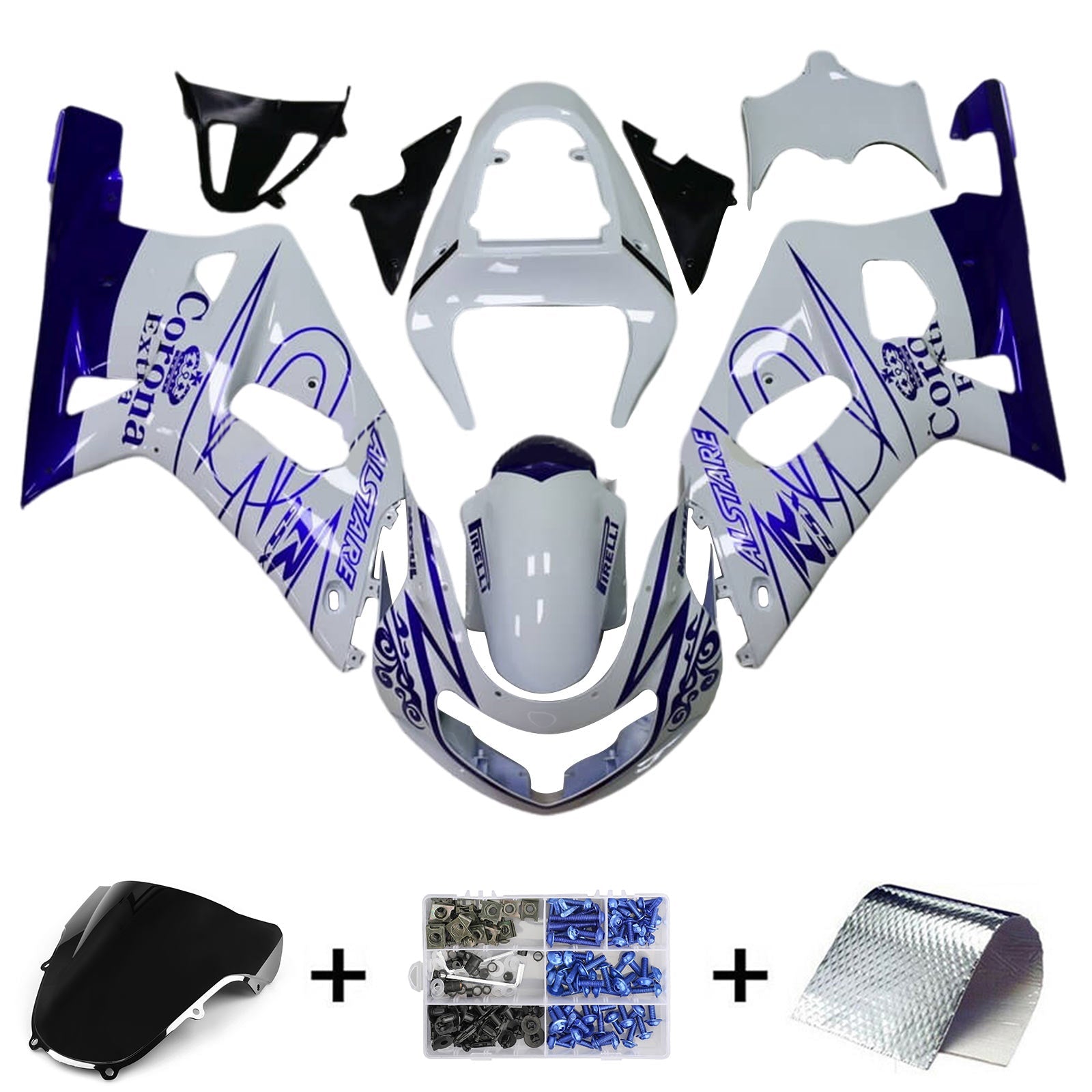 أموتوبارت سوزوكي GSXR600 2001-2003 GSXR750 2000-2003 K1 Fairing Kit