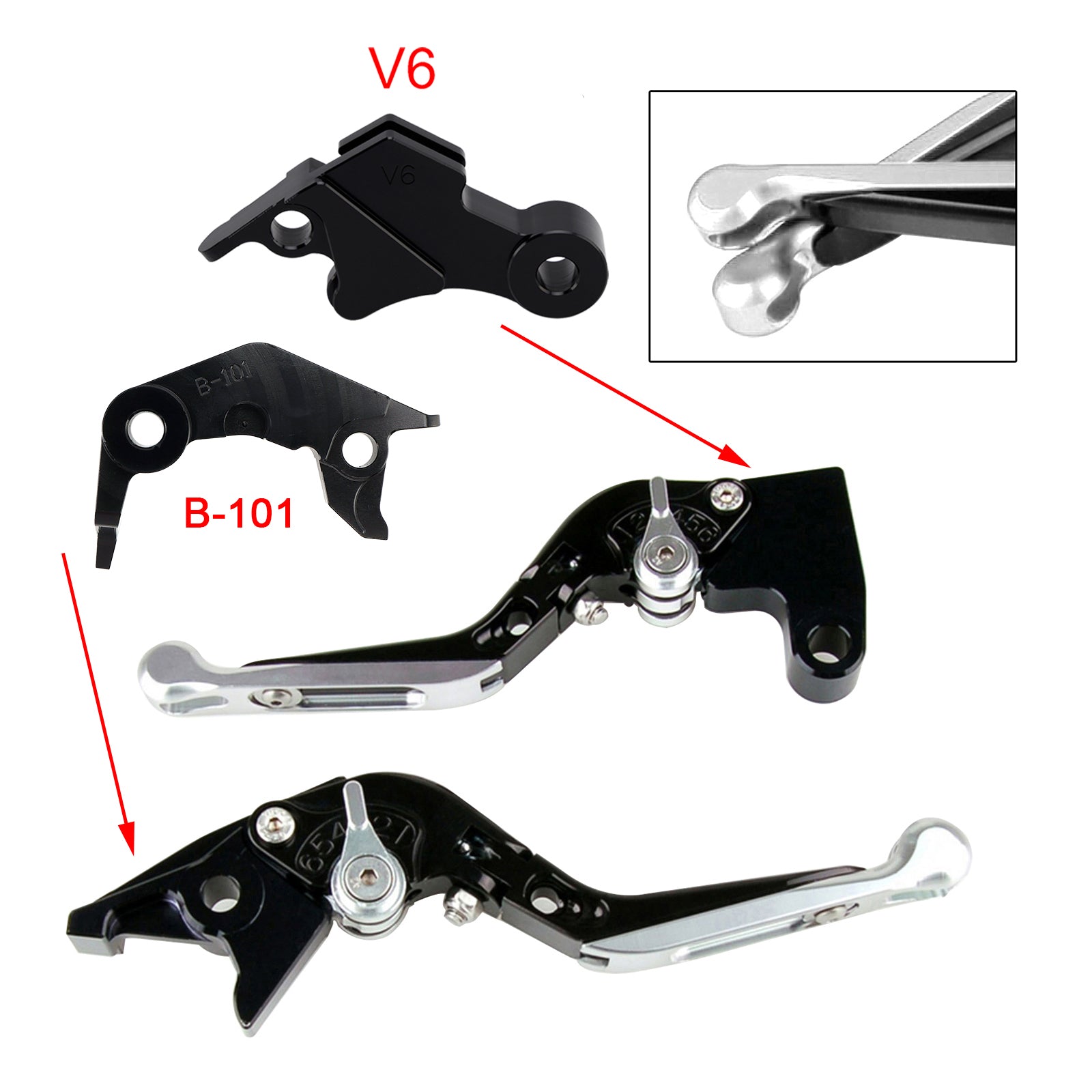 Adjustable Clutch Brake Lever fit for YAMAHA XSR900 XSR900GP MT-09 MT-09SP 24-25