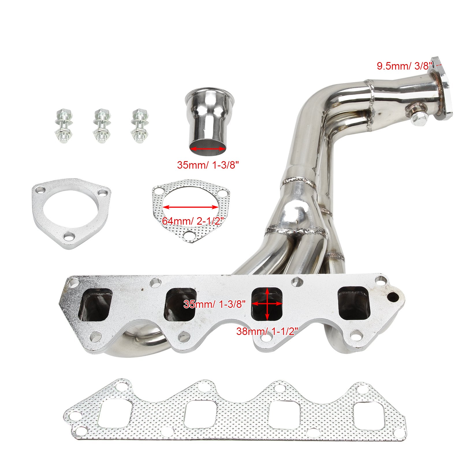 Stainless Manifold Header fit Suzuki Samurai & Geo Tracker 1.3L 1.6L L4 86-96