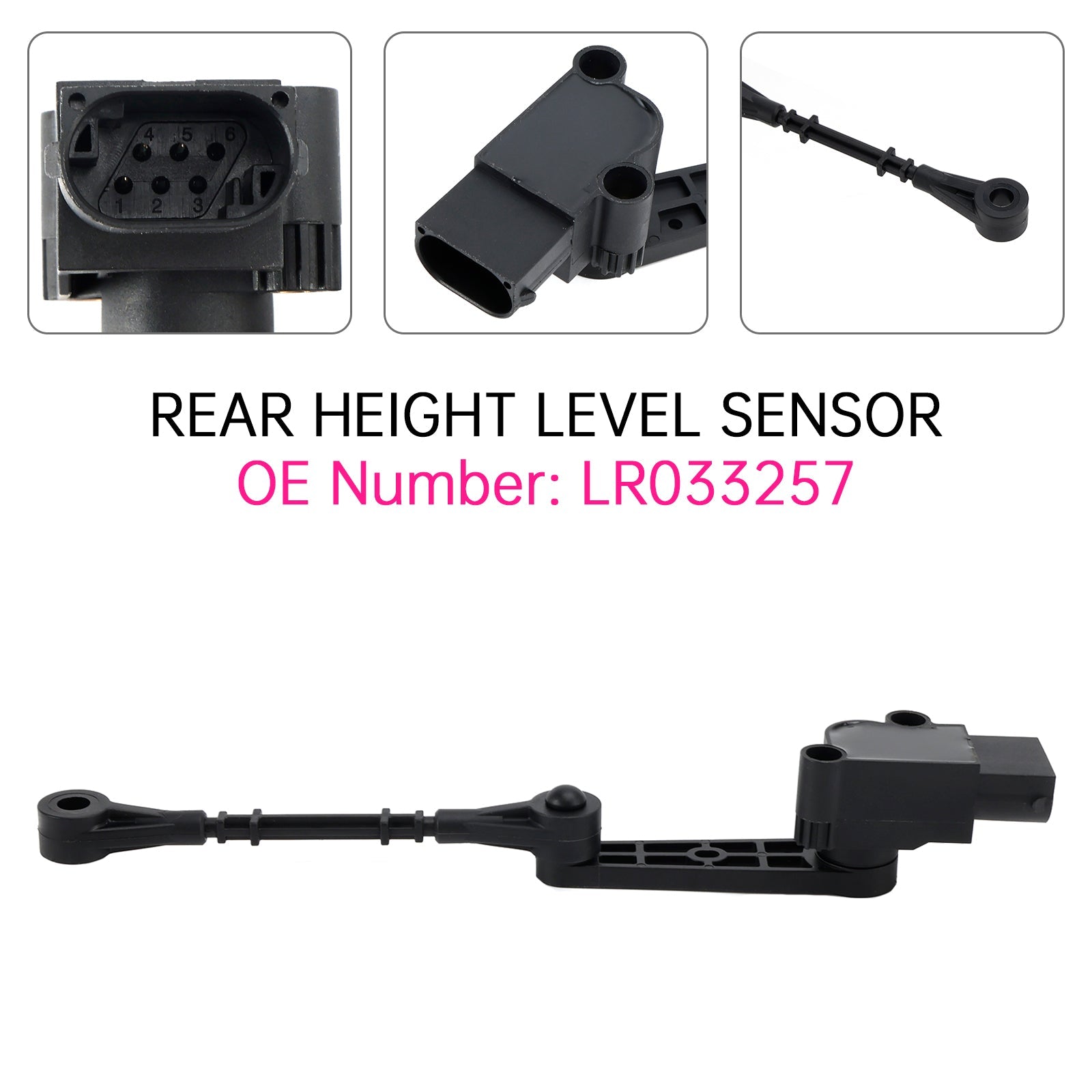 REAR HEIGHT LEVEL SENSOR LR033257 For DISCOVERY 5 RANGE ROVER SPORT L405 L494