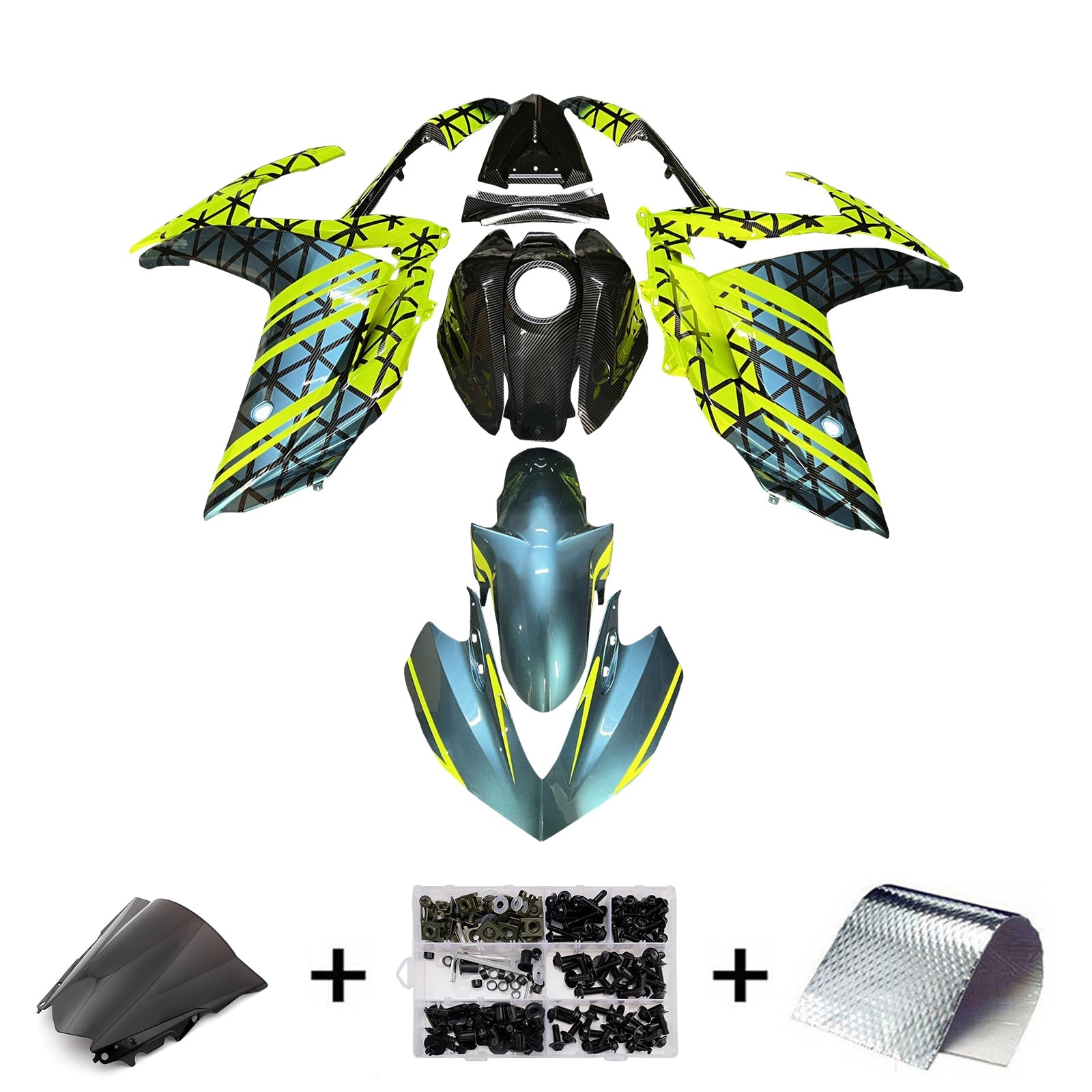 Injection Fairing Kit Bodywork ABS For Yamaha YZF-R3 2014-2018 R25 2015-2017