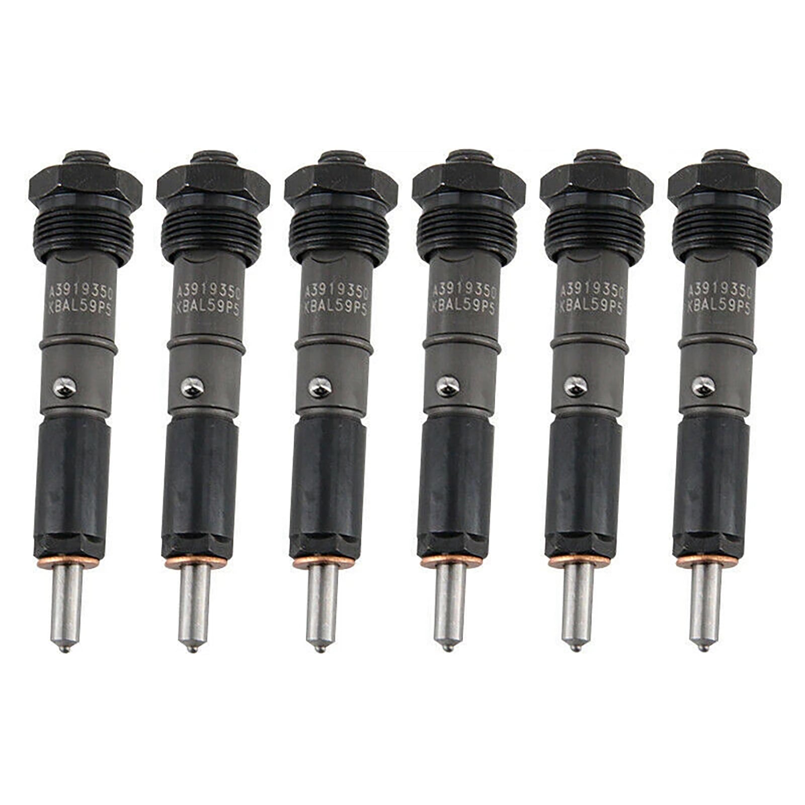 1989-2993 Dodge D250 D350 Cummins 5.9L 12V 6Pcs Fuel Injector 0432131837 3919350