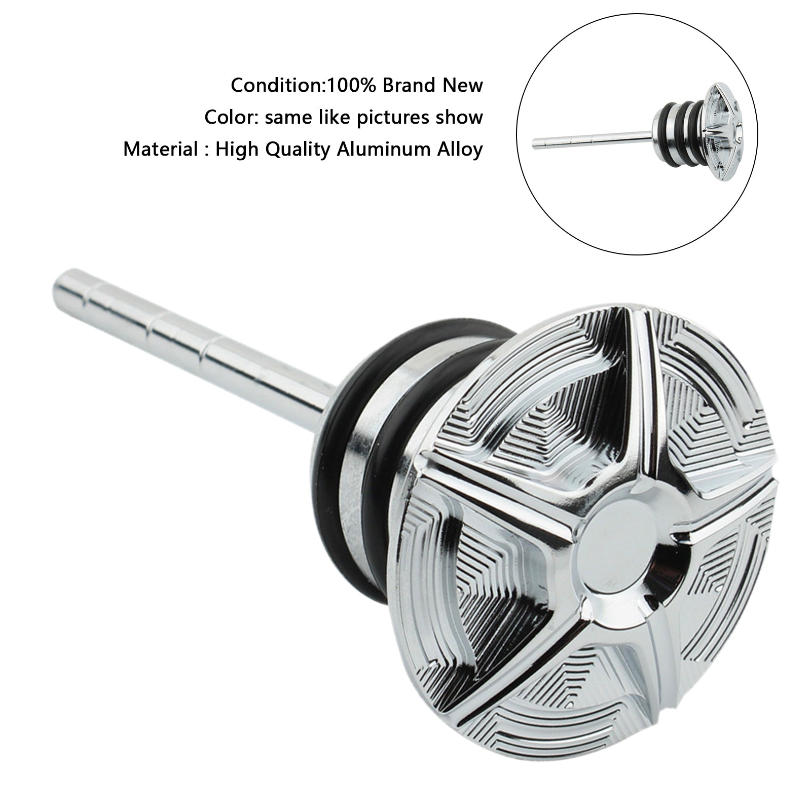 Oil Dipstick Tank Cap Plug For Softail 84-99 Sportster 82-03