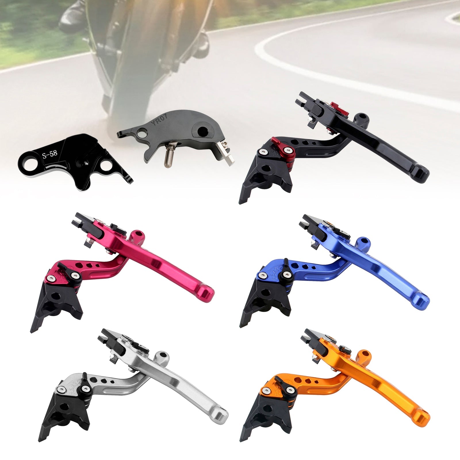 NEW Short Clutch Brake Lever fit for YAMAHA YZF R7 MT-10/SP FZ-10/SP 2022-23