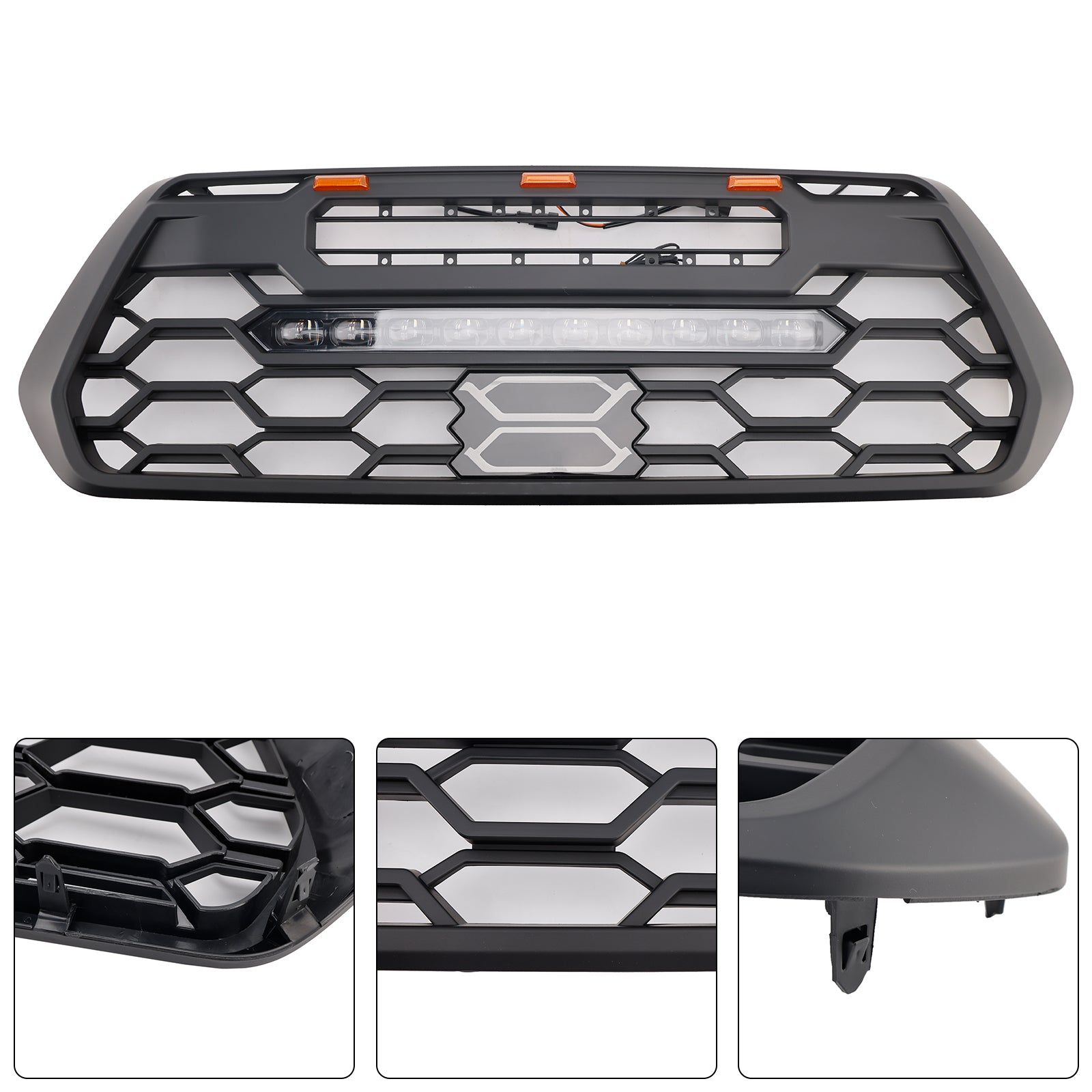 2016-2023 Toyota Tacoma W/ LED Light Front Bumper Grill Grille
