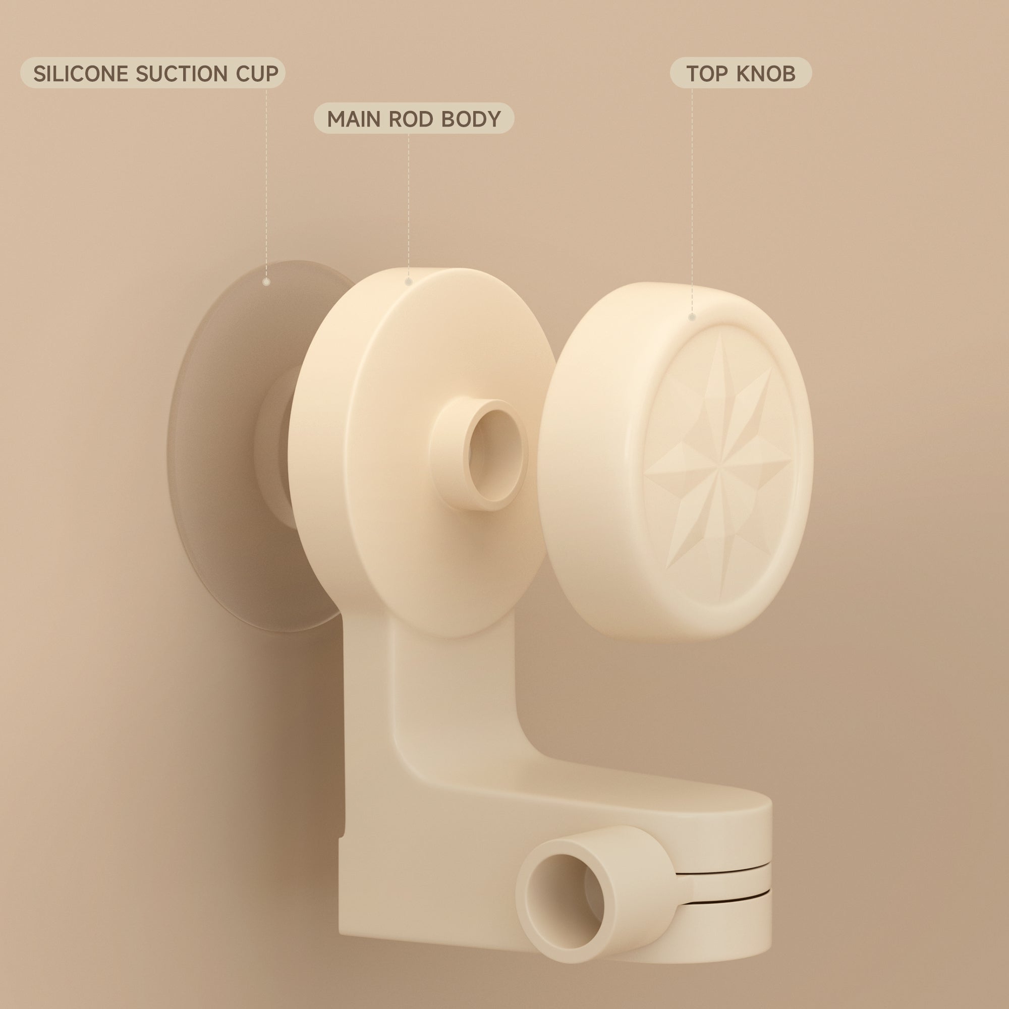 2x RV Shower Corner Storage Bar  Adjustable Stainless Steel Rod 11.8-23.6 inches