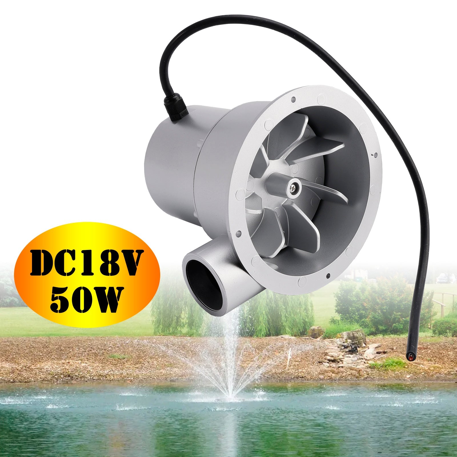 Water Flow Turbine Hydroelectric Generator DC18V/36V 36W/50W AC Power Generation