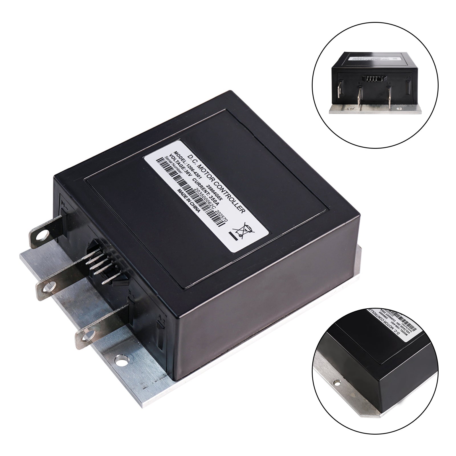 48V 325A 5K-0Ω Speed Controller for Curtis 1204-411/412/413/416/417418/4202