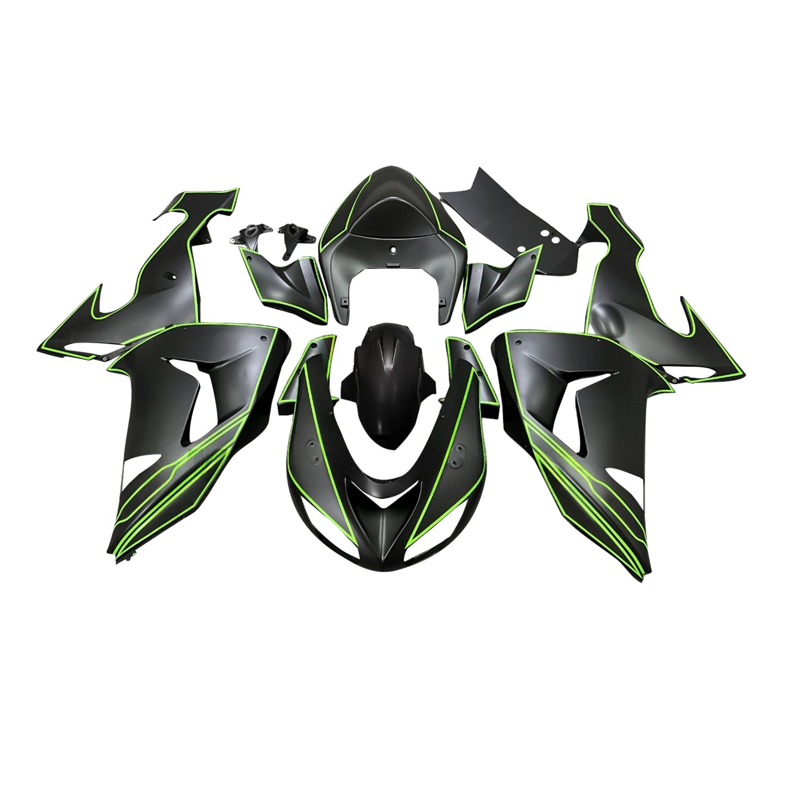 Injection Fairing Kit Bodywork Plastic ABS fit For Kawasaki ZX10R 2006-2007