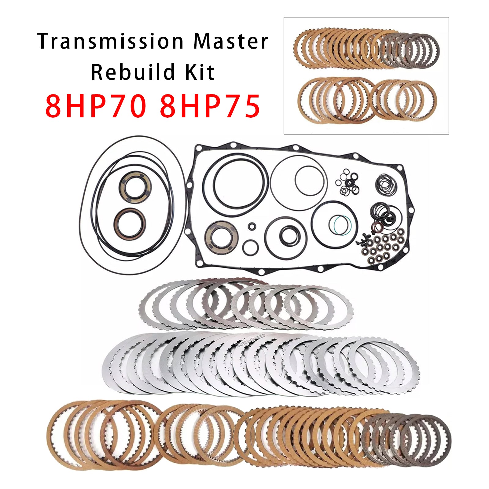 2009-2011 For BWM 7 SERIES DEU EGY IND 8 SP R/AWD L4 2.0L L6 3.0L V8 4.4L Auto Transmission Master Rebuild Kit Clutch Plates 8HP70 8HP75