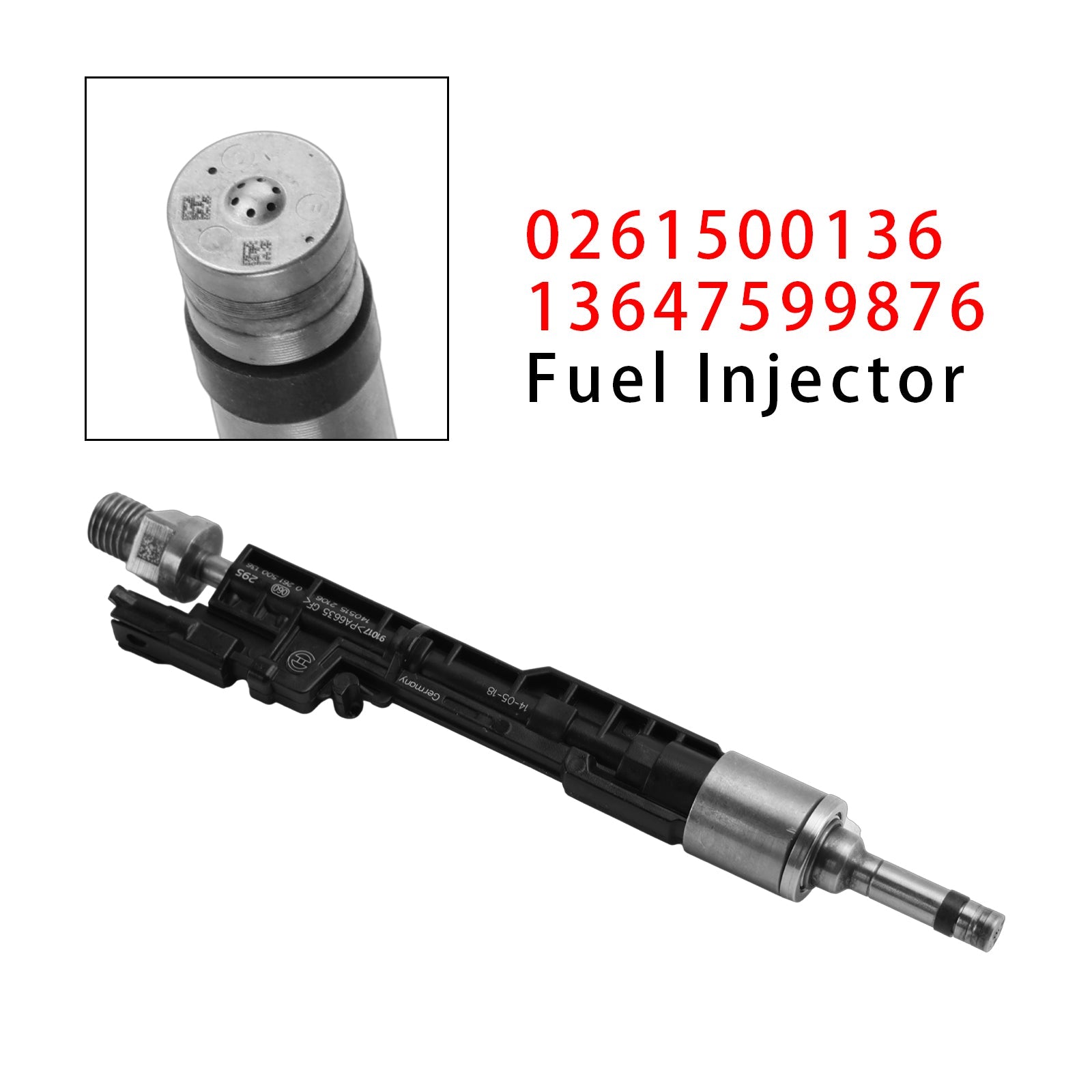 1Pcs Fuel Injector For BMW F10 M5 F06 F07 F12 F13 F15 X5 0261500136 13647599876