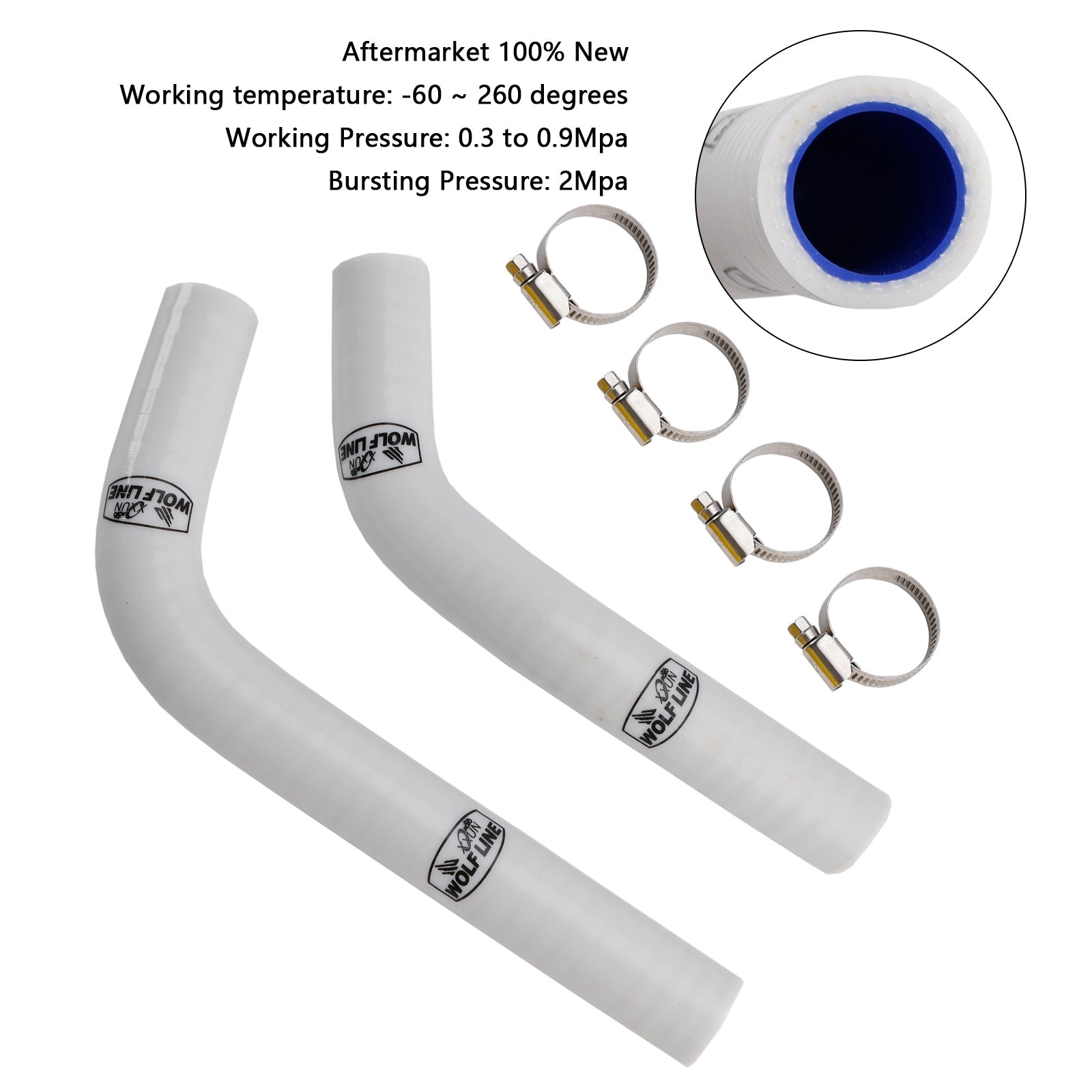 Silicone Radiator coolant Hose For Yamaha MT-03 MT-25 YZF R3 R25 2015-2024