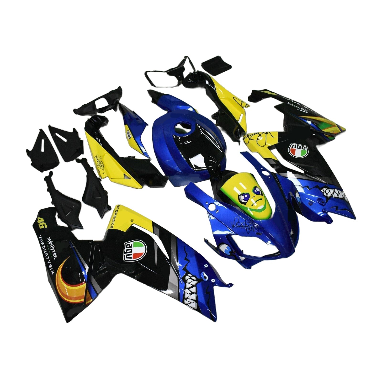 Aprilia RS125 2006-2011 Fairing Kit هيكل السيارة بلاستيك ABS