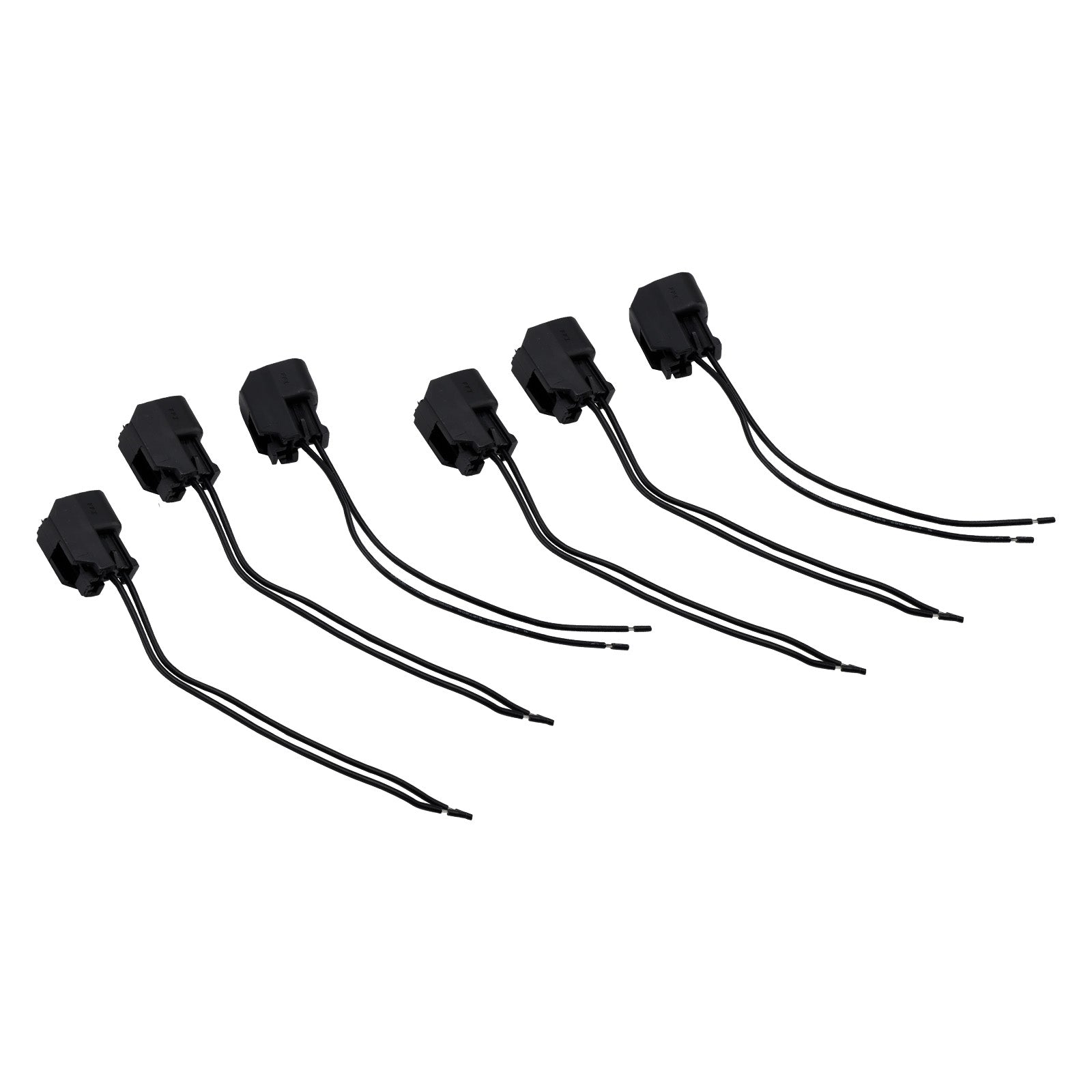 6-EV6 Fuel Injector Connector Plug Clip Pigtail Quick Disconnect Fit Hyundai