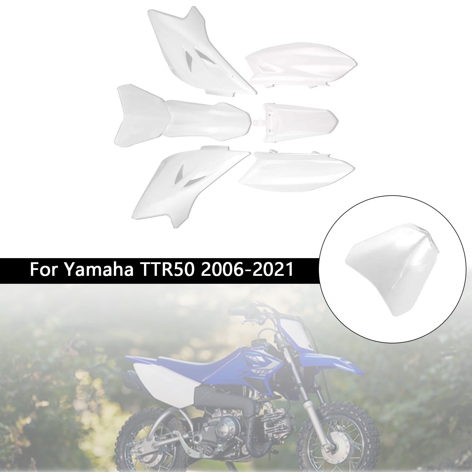 2006-2021 Yamaha TTR50 Body Plastic Kit Front Rear Fender Fairing