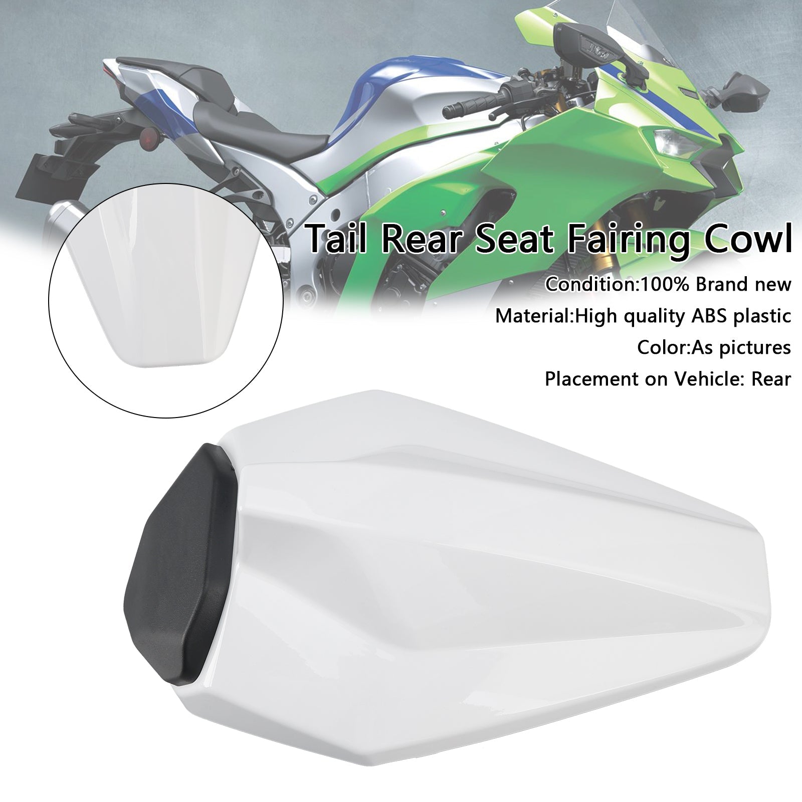 2016-2025 Kawasaki ZX10R ZX-10R Racing Tail Rear Seat Fairing Cowl