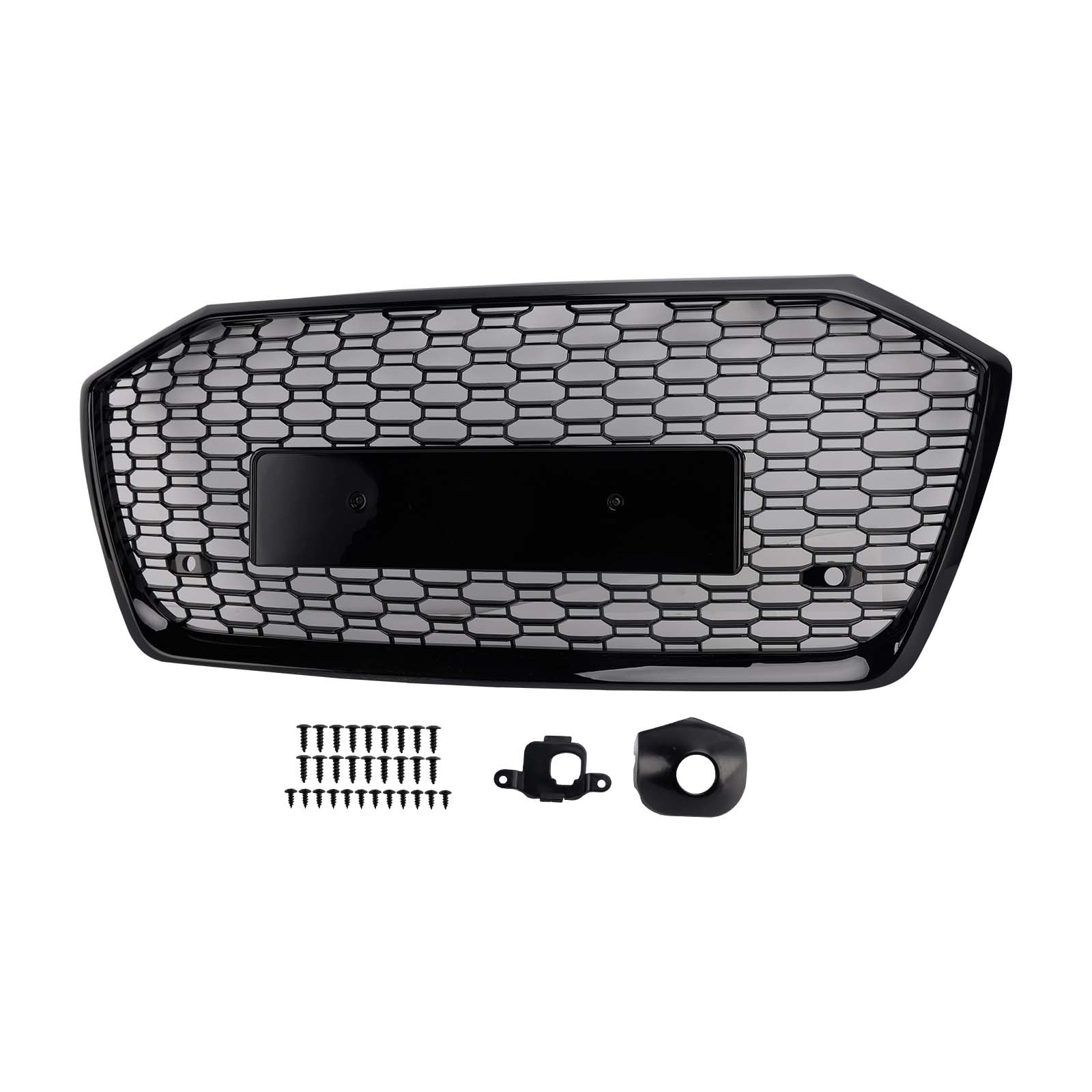2019-2023 Fit Audi A6 S6 W//O ACC RS6 Style Honeycomb Mesh Front Grille Grill