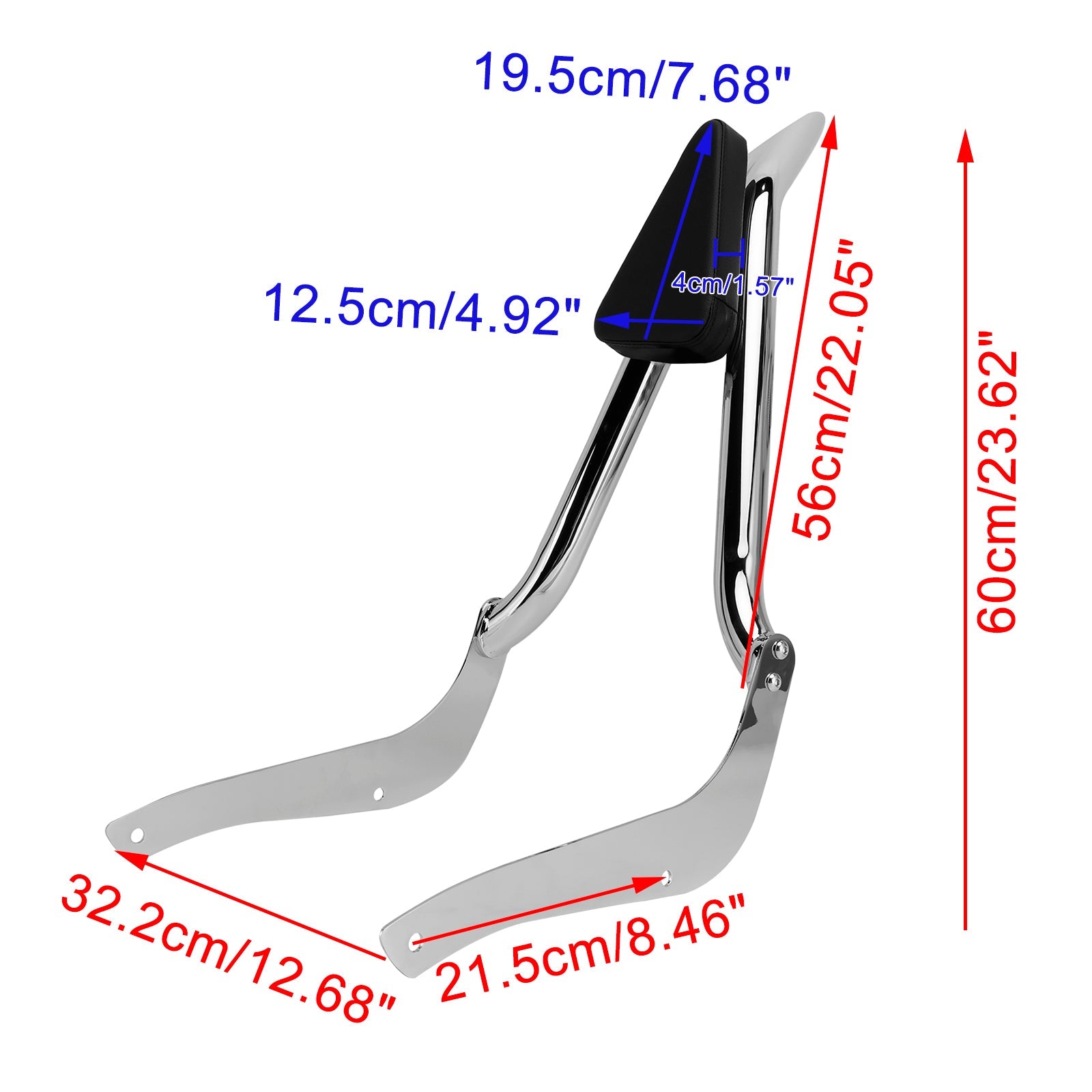2001-2017 Suzuki Boulevard C50 M50 Passenger Sissy Bar Backrest