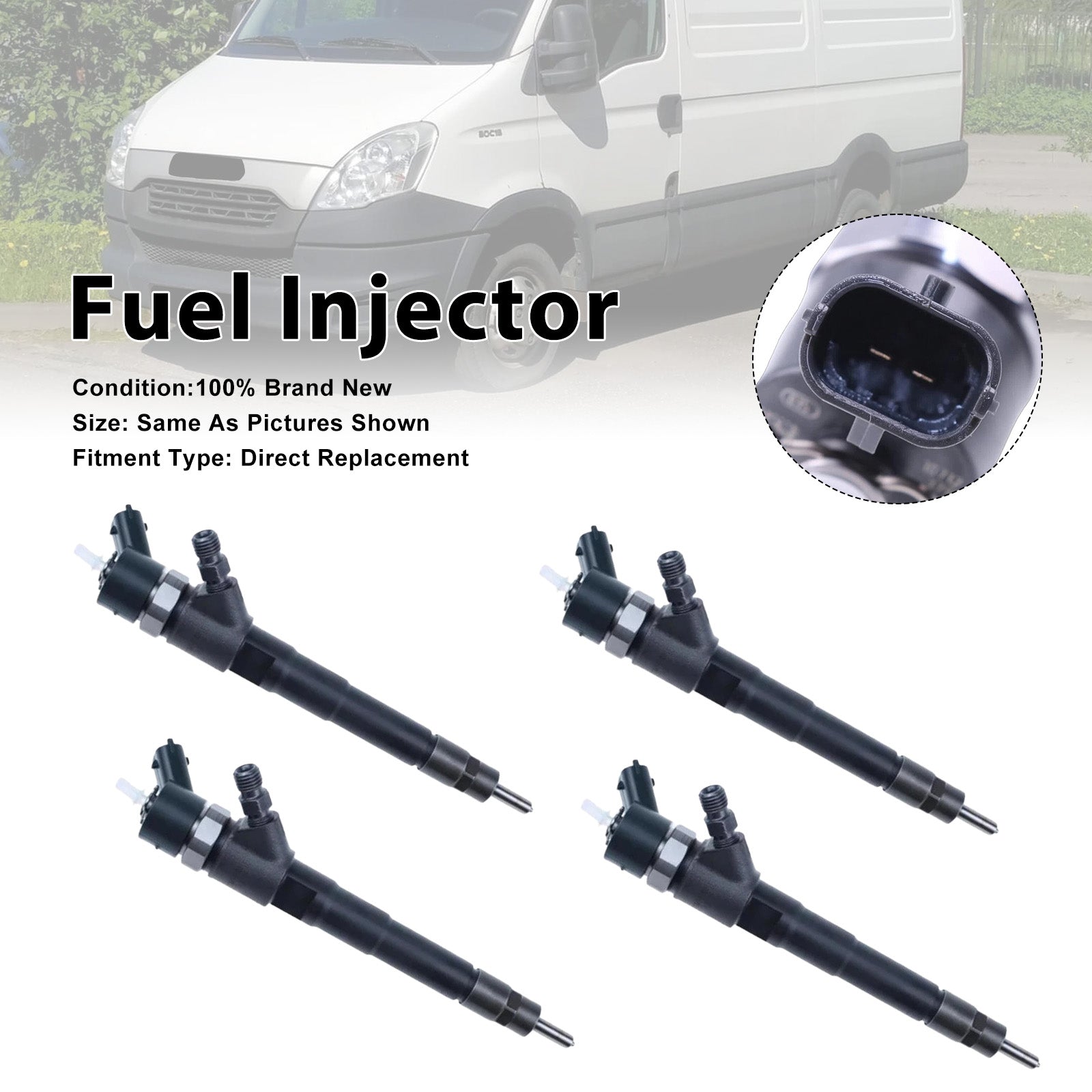 2006-2011 For Iveco Daily IV 4PCS Fuel Injector 0445110248
