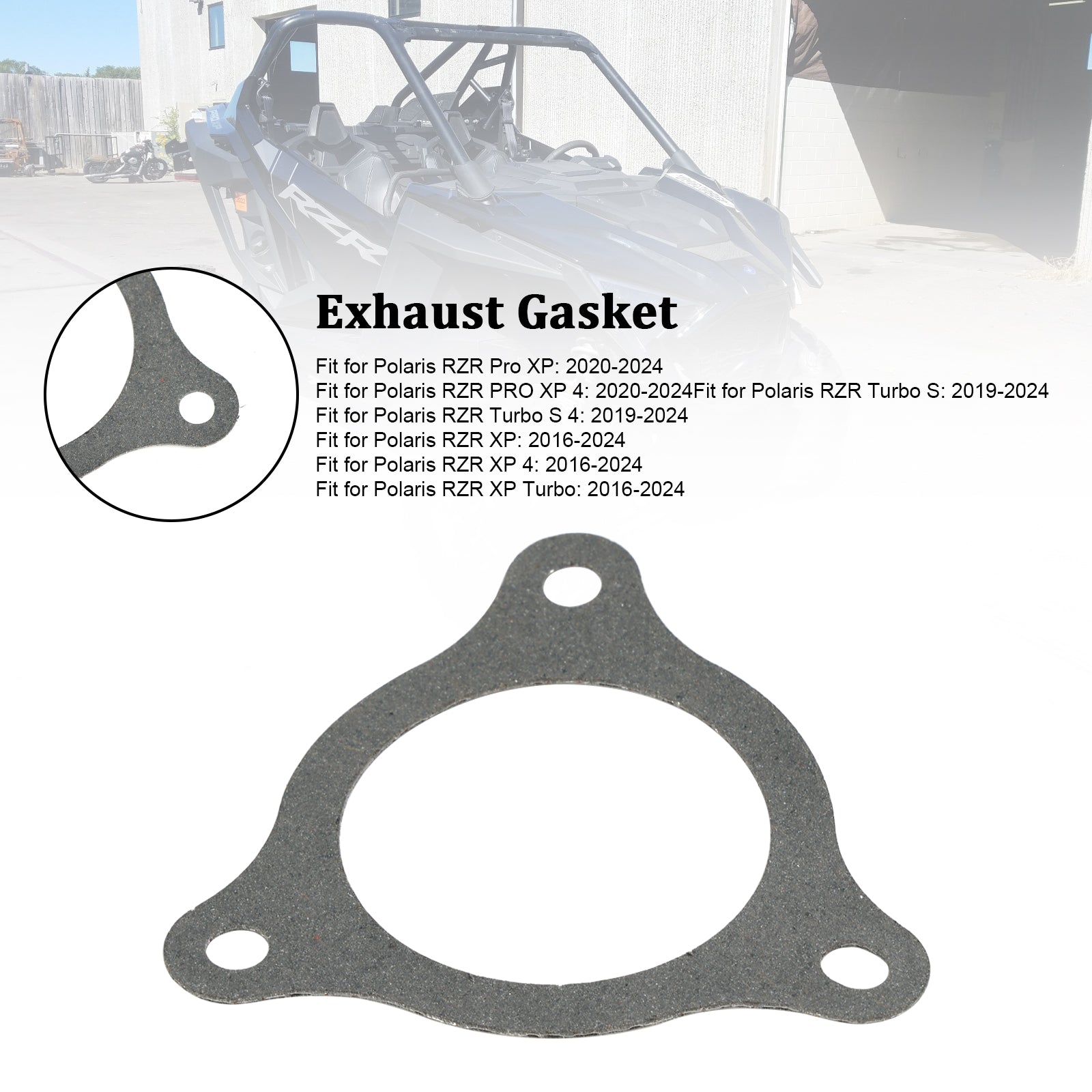 5814340 5814963 Upgraded Exhaust Gasket for Polaris RZR Turbo XP PRO 2016-2023