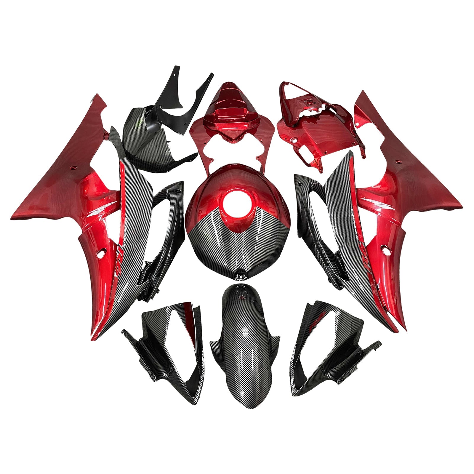 Injection Fairing Kit Bodywork Plastic ABS For Yamaha YZFR6 YZF-R6 2008-2016