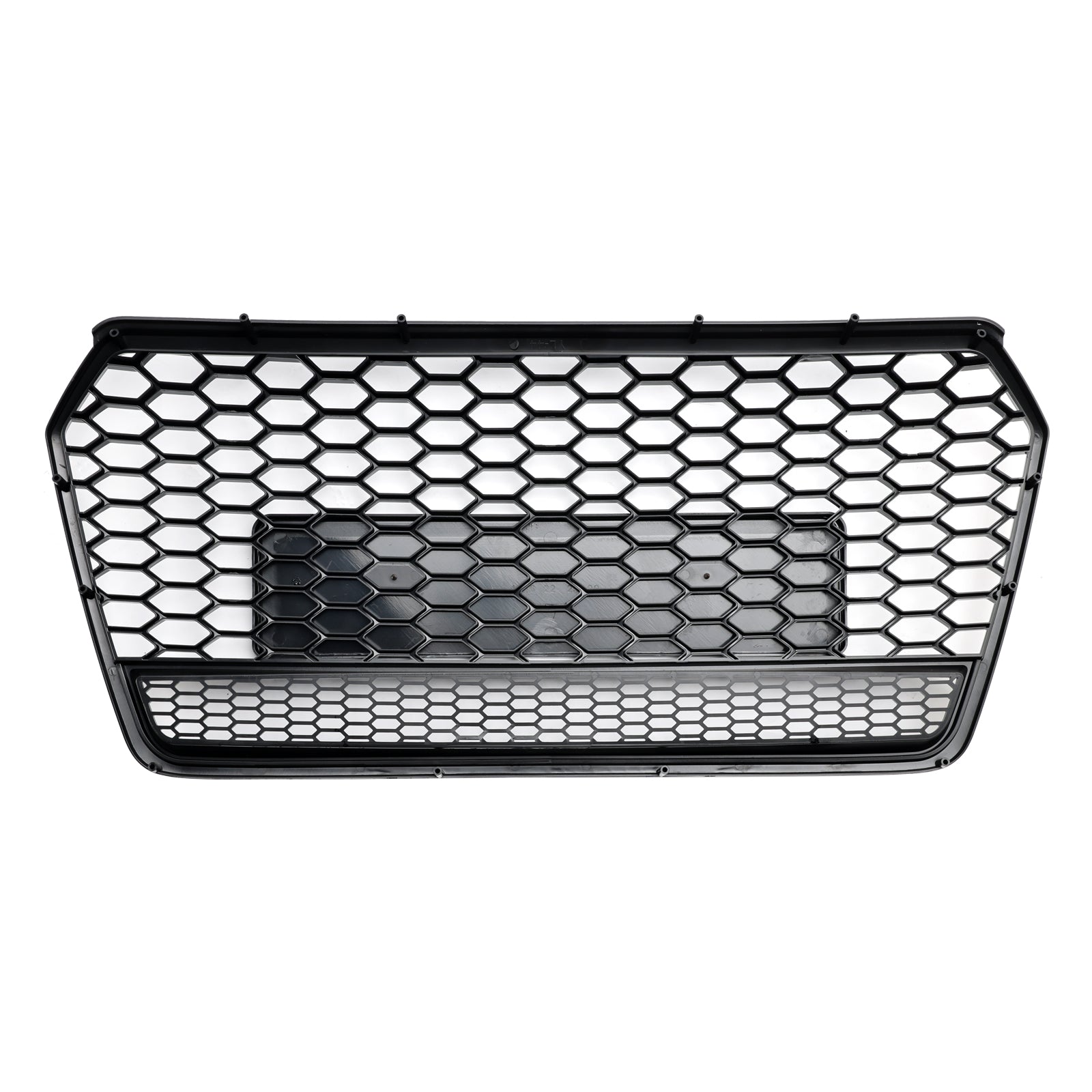 RS7 Style Honeycomb Front Bumper Grill Grille Fit Audi A7 C7 S7 2016-2018 Black